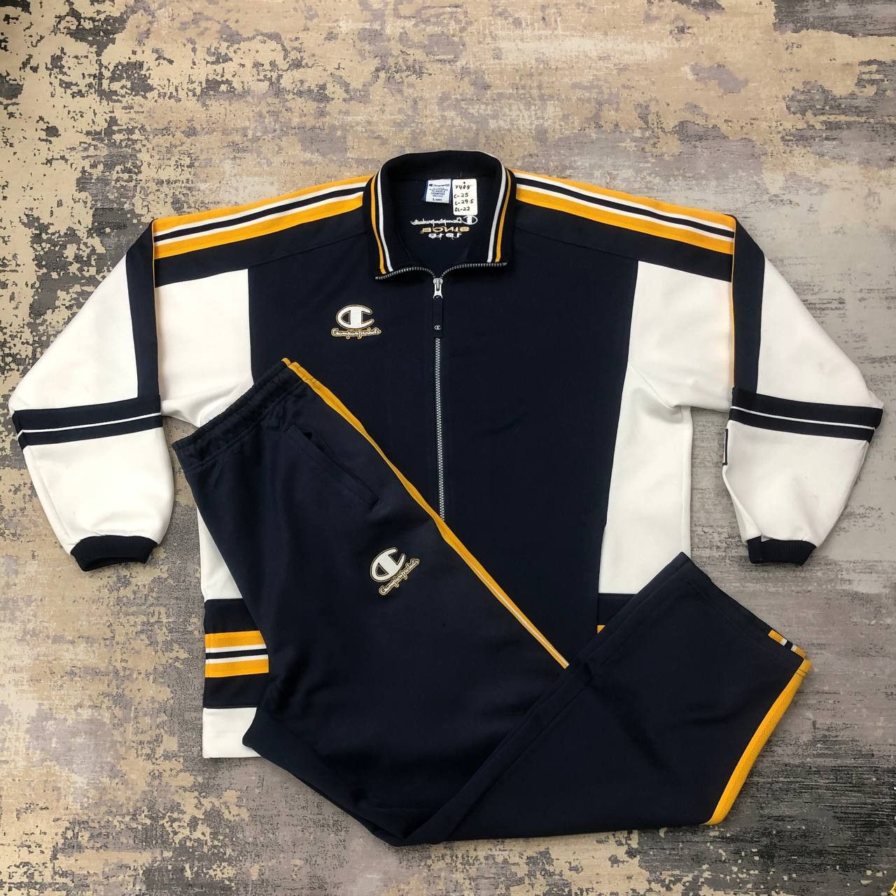 Champion × Vintage Y484 90s CHAMPION ONE SET JACKET & TRACKSUIT PANTS Size US L / EU 52-54 / 3 - 2 Thumbnail