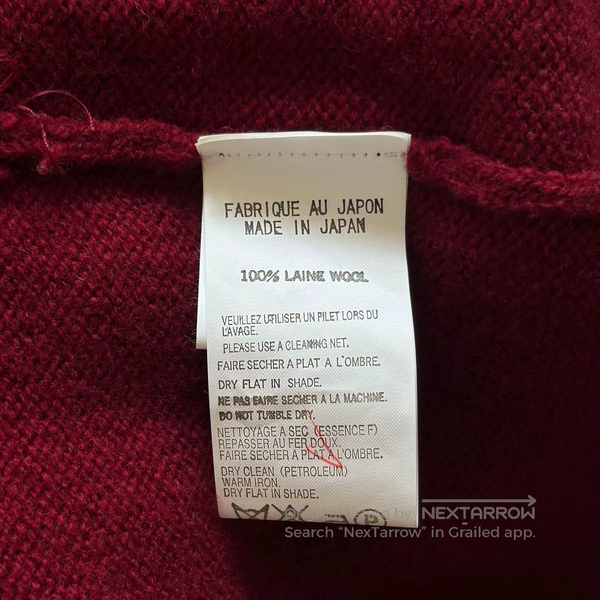 Yohji Yamamoto yohji yamamoto burgundy ethnic style sweater. Size US M / EU 48-50 / 2 - 7 Thumbnail