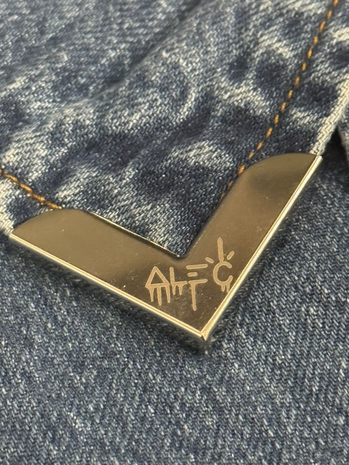 Alec Monopoly RARE Alec Monopoly Rich Bones Denim Jacket SS21 Size US L / EU 52-54 / 3 - 4 Thumbnail