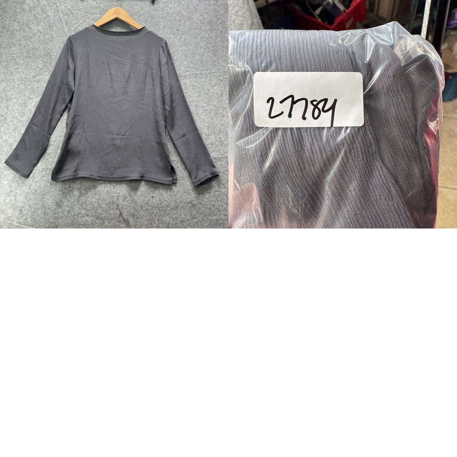Fabiana Filippi Fabiana Filippi Shirt Womens XS Gray Metallic Crewneck Long Sleeve Made Italy Size XS / US 0-2 / IT 36-38 - 9 Thumbnail