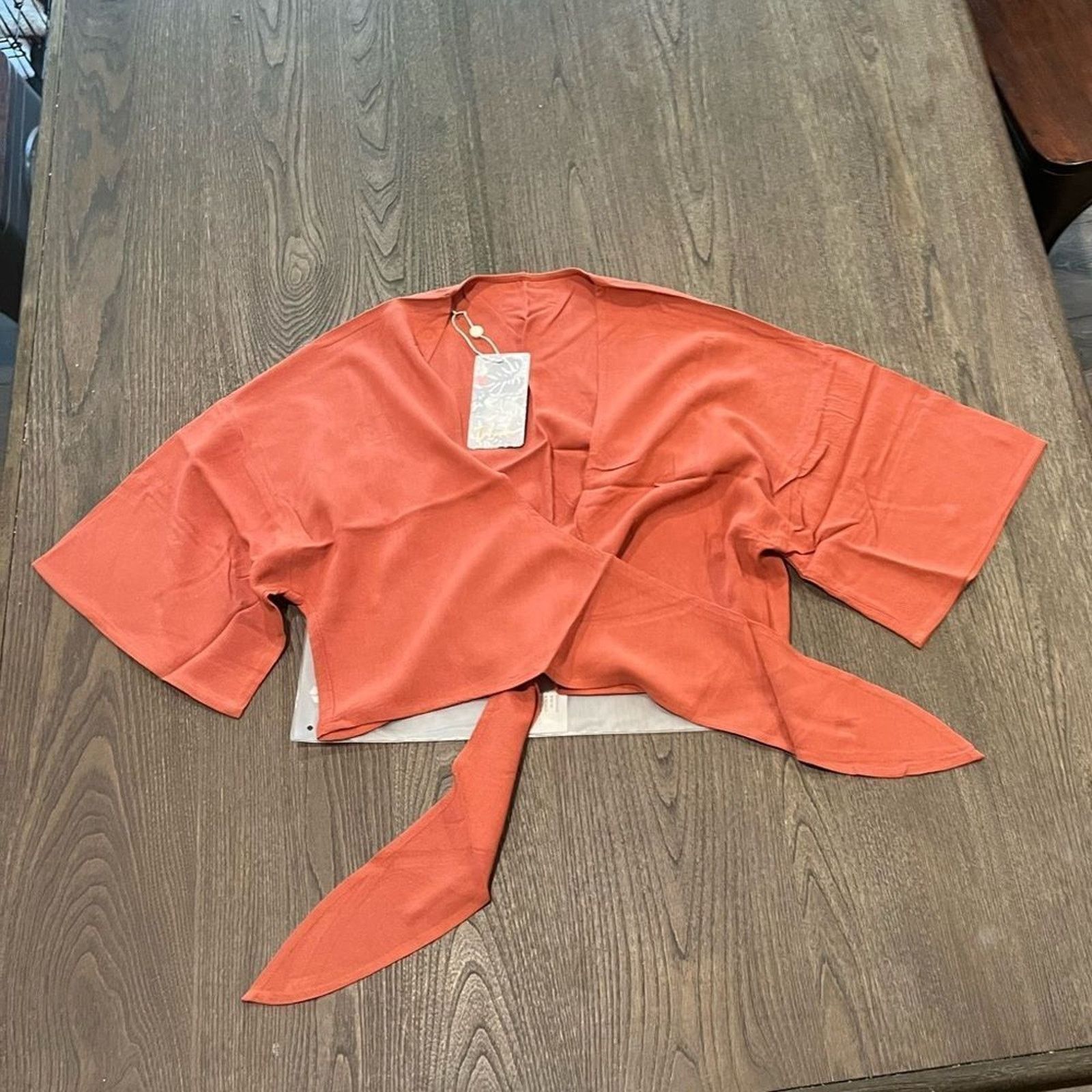 Vintage NWT Toluca Maria Swim Cover Up Shirt Clay Size M Size ONE SIZE - 1 Thumbnail