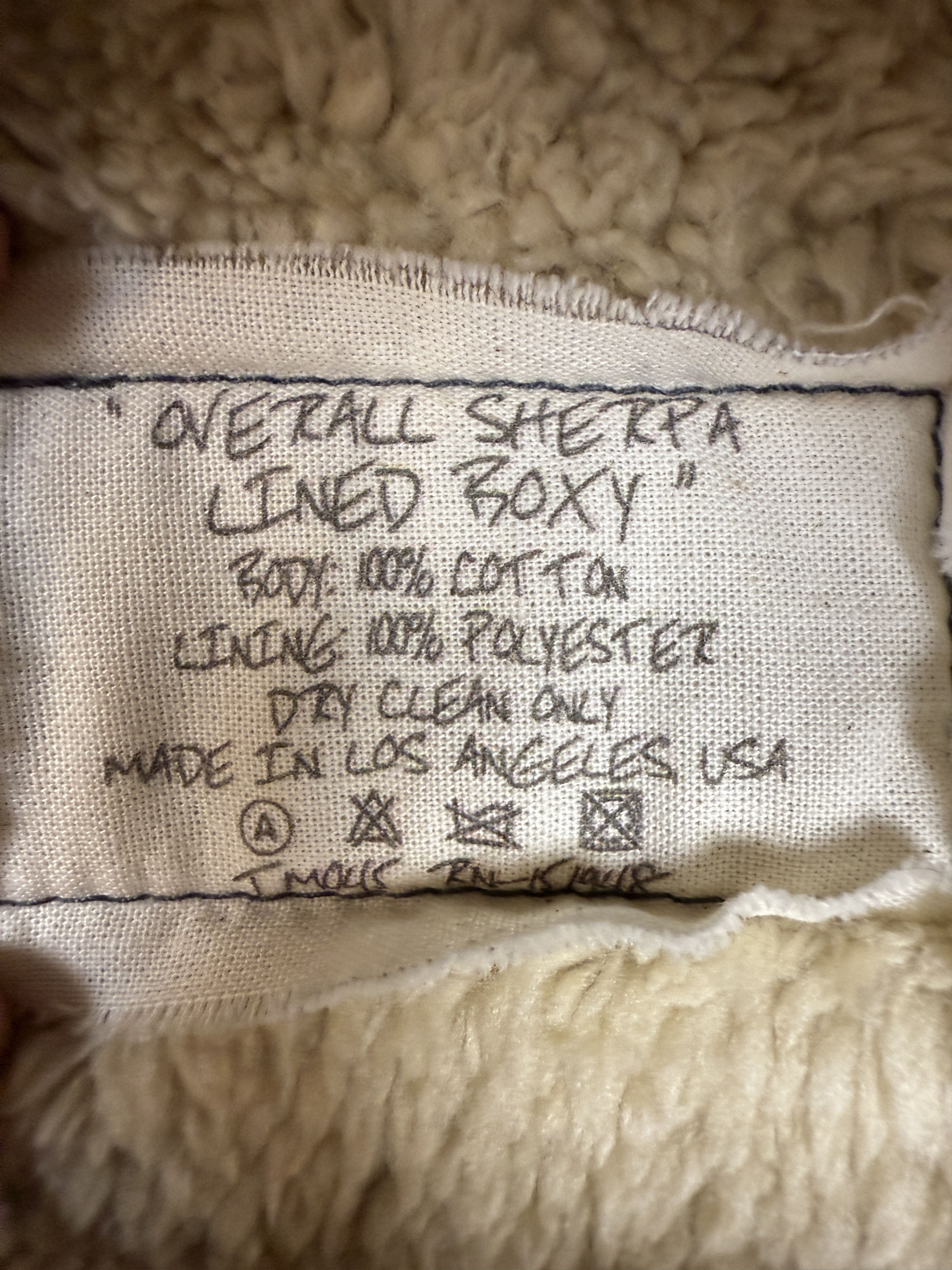 Greg Lauren $1800 Greg Lauren Overall Sherpa Lined Boxy Denim Jacket Size US XL / EU 56 / 4 - 4 Thumbnail