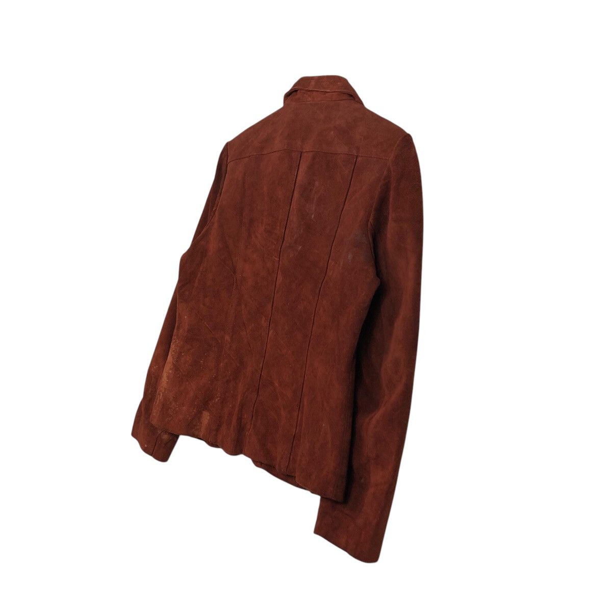 Japanese Brand 📌Vintage Genuine Leather Biker Jacket Genman's Issey Miyake Size US M / EU 48-50 / 2 - 11 Thumbnail