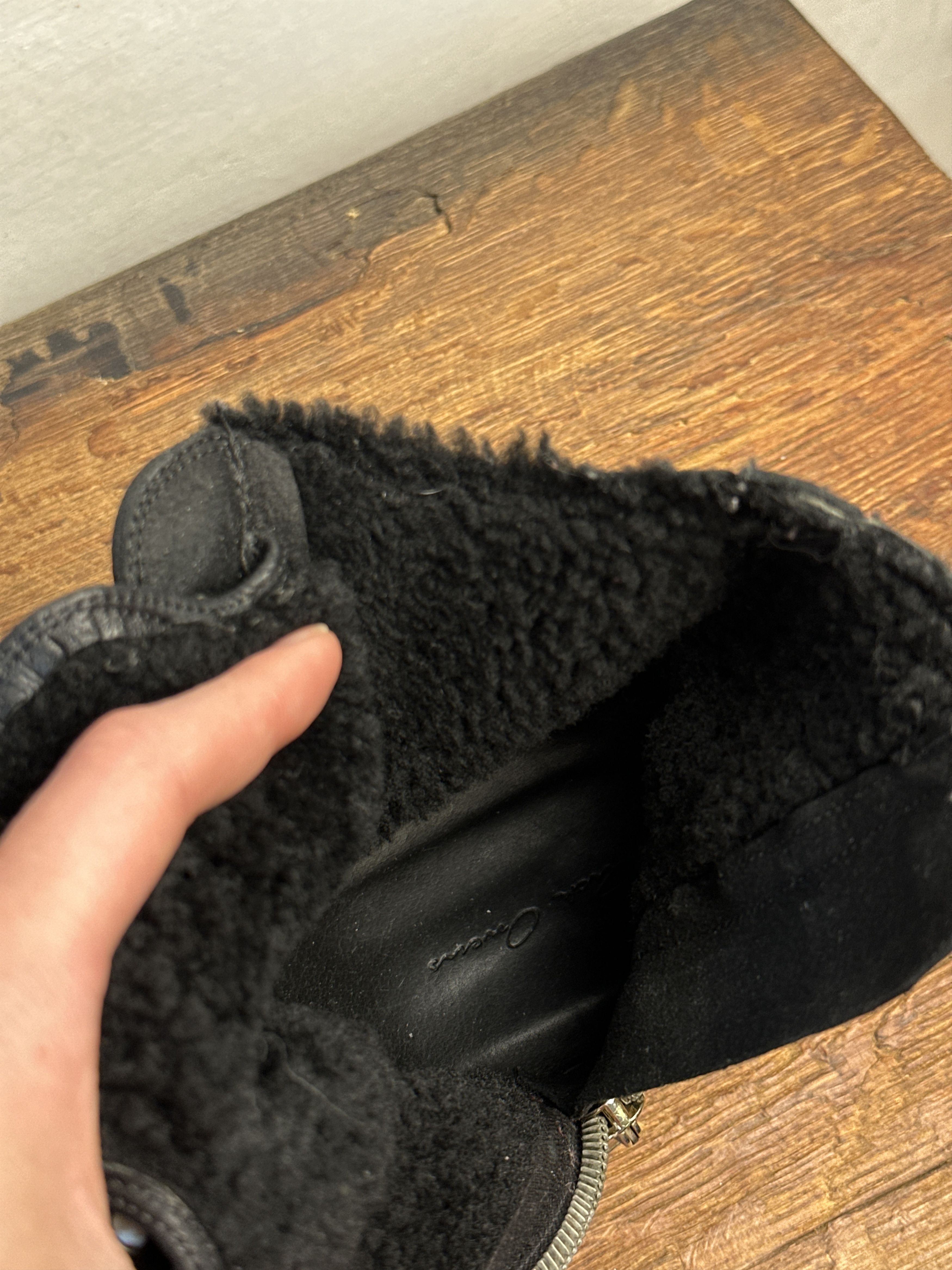 Rick Owens RARE Rick Owens AW14 Shearling High Top Ramones Size US 11 / EU 44 - 16 Thumbnail