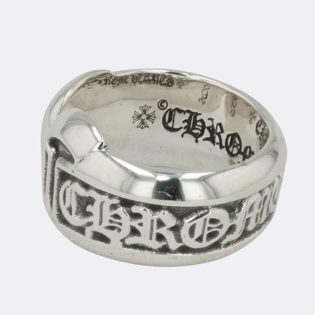 Chrome Hearts 4.5 CHROME HEARTS SM SCROLL LABEL SILVER RING Size ONE SIZE - 2 Thumbnail