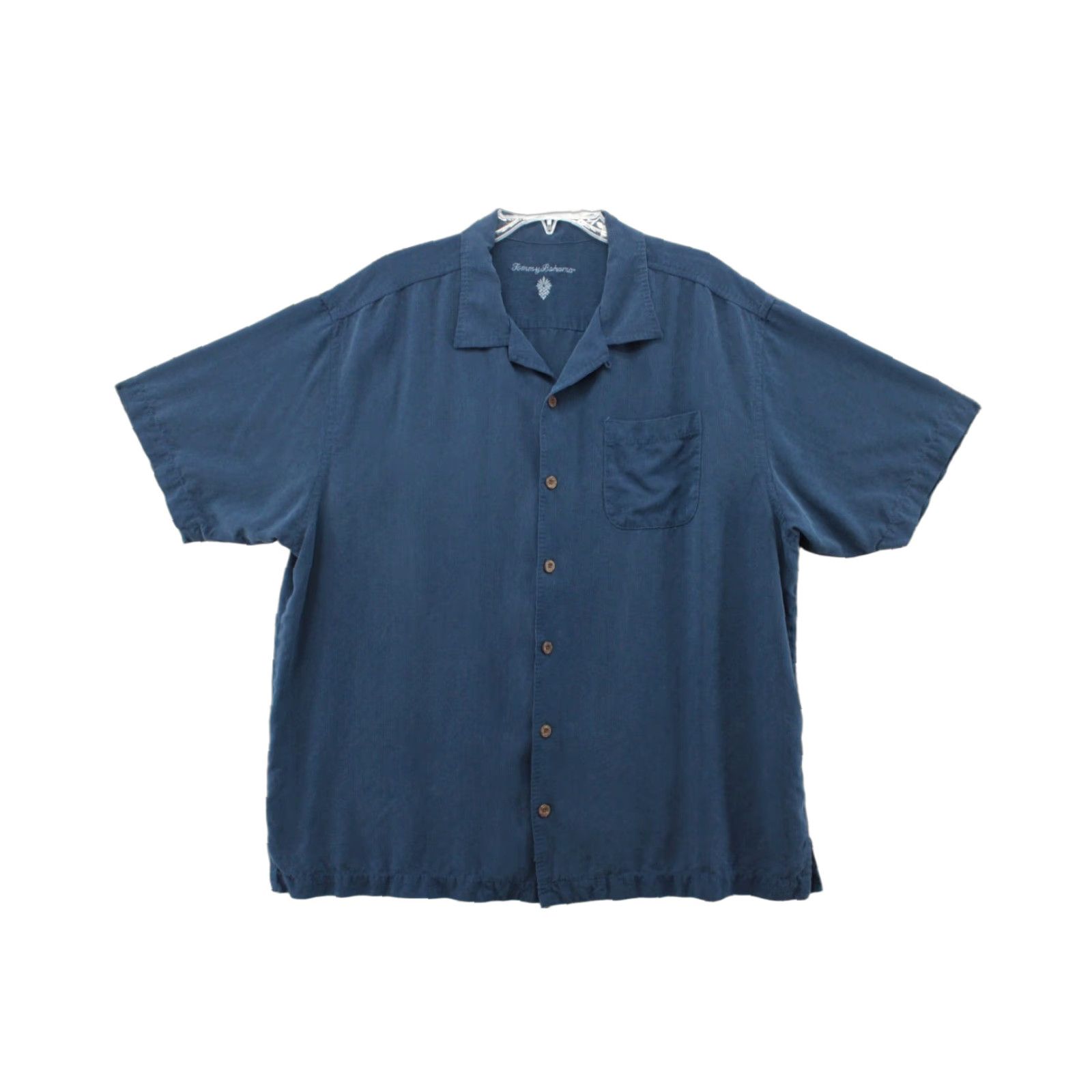 Tommy Bahama VINTAGE Tommy Bahama Camp Shirt Men’s XL Blue Silk Textured Striped Short Sleeve Button-Up Beach Tropical Pattern Size US XL / EU 56 / 4 - 1 Thumbnail