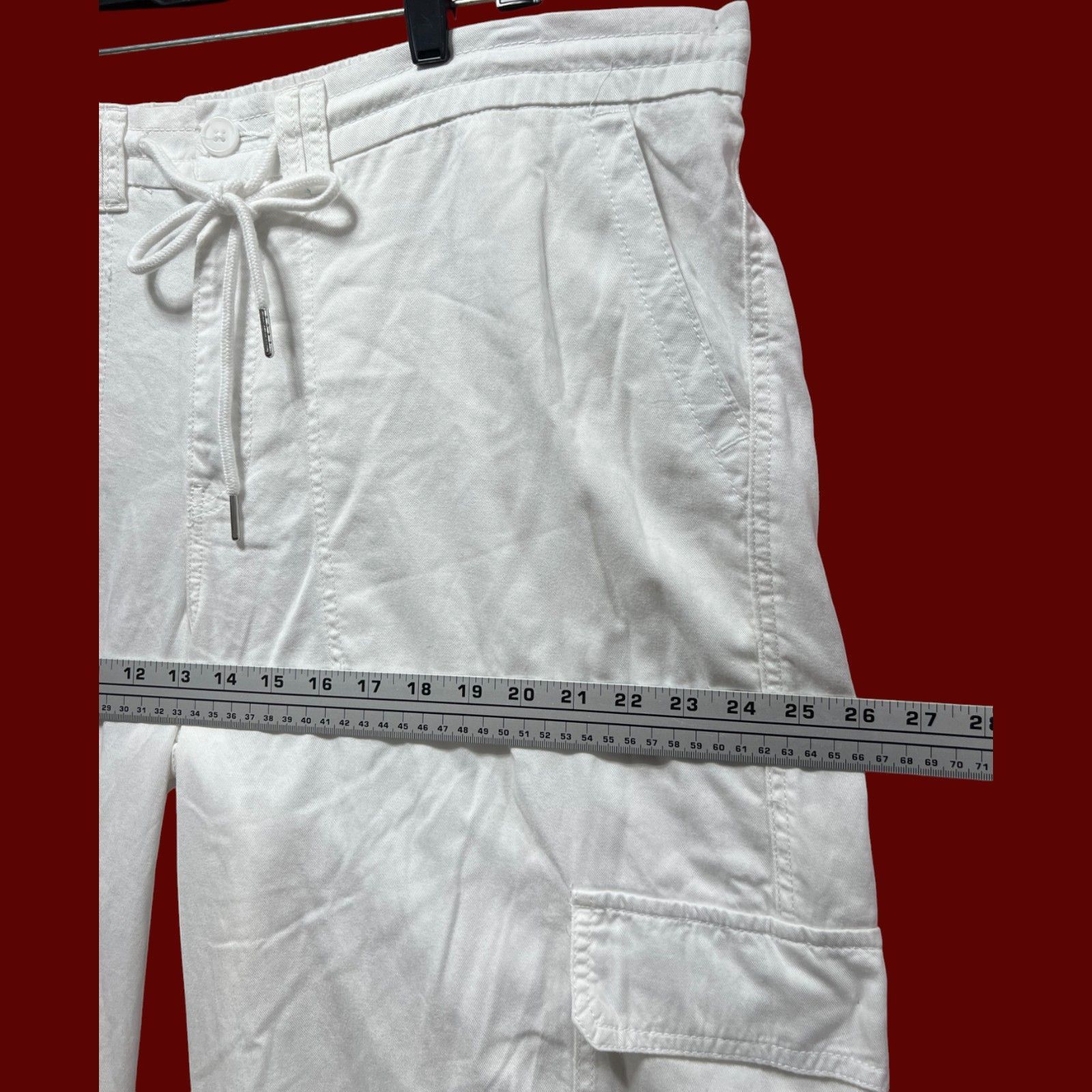 Other Wild Fable - Women's Mid-Rise Wide Leg Cargo Beach Pants - W Size 42" / US 20 - 4 Thumbnail