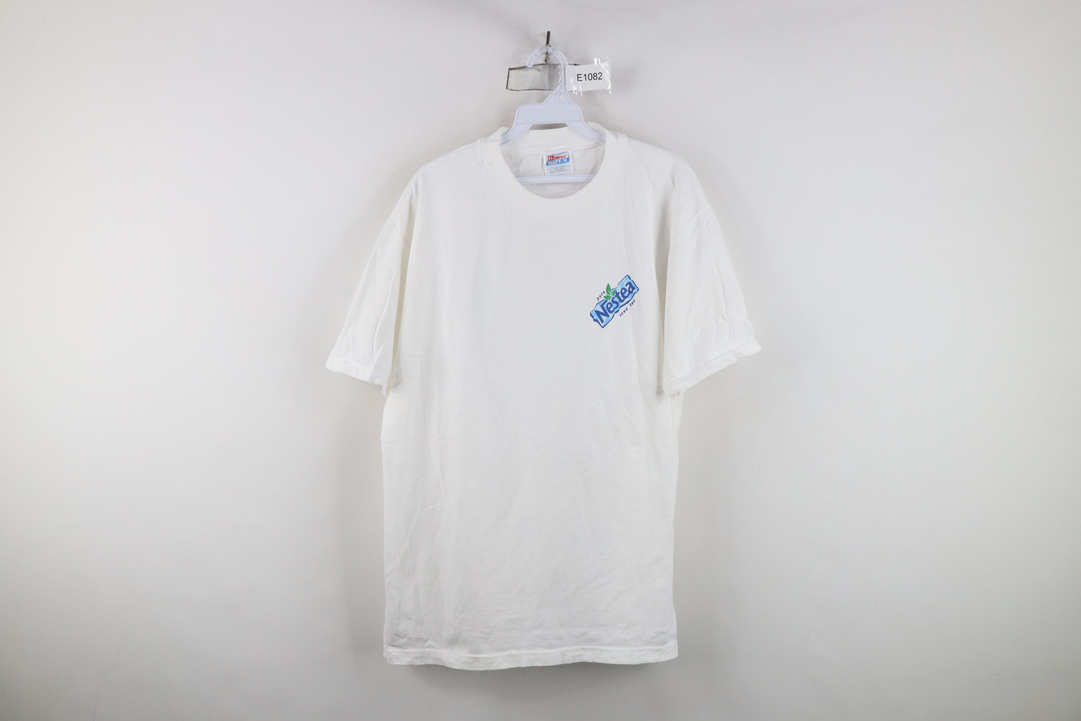 Vintage Vintage 90s Pure Nestea Iced Tea Road Less Traveled T-Shirt Size US L / EU 52-54 / 3 - 1 Thumbnail