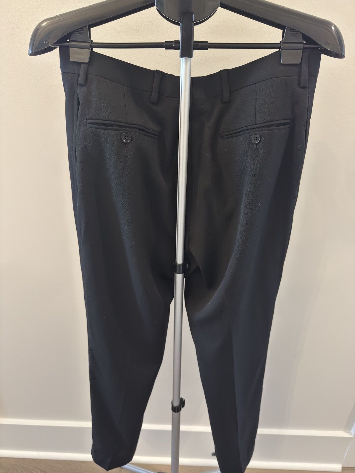 Saint Laurent Paris YSL Classic Black Dress Pants Size 50R - 2 Thumbnail