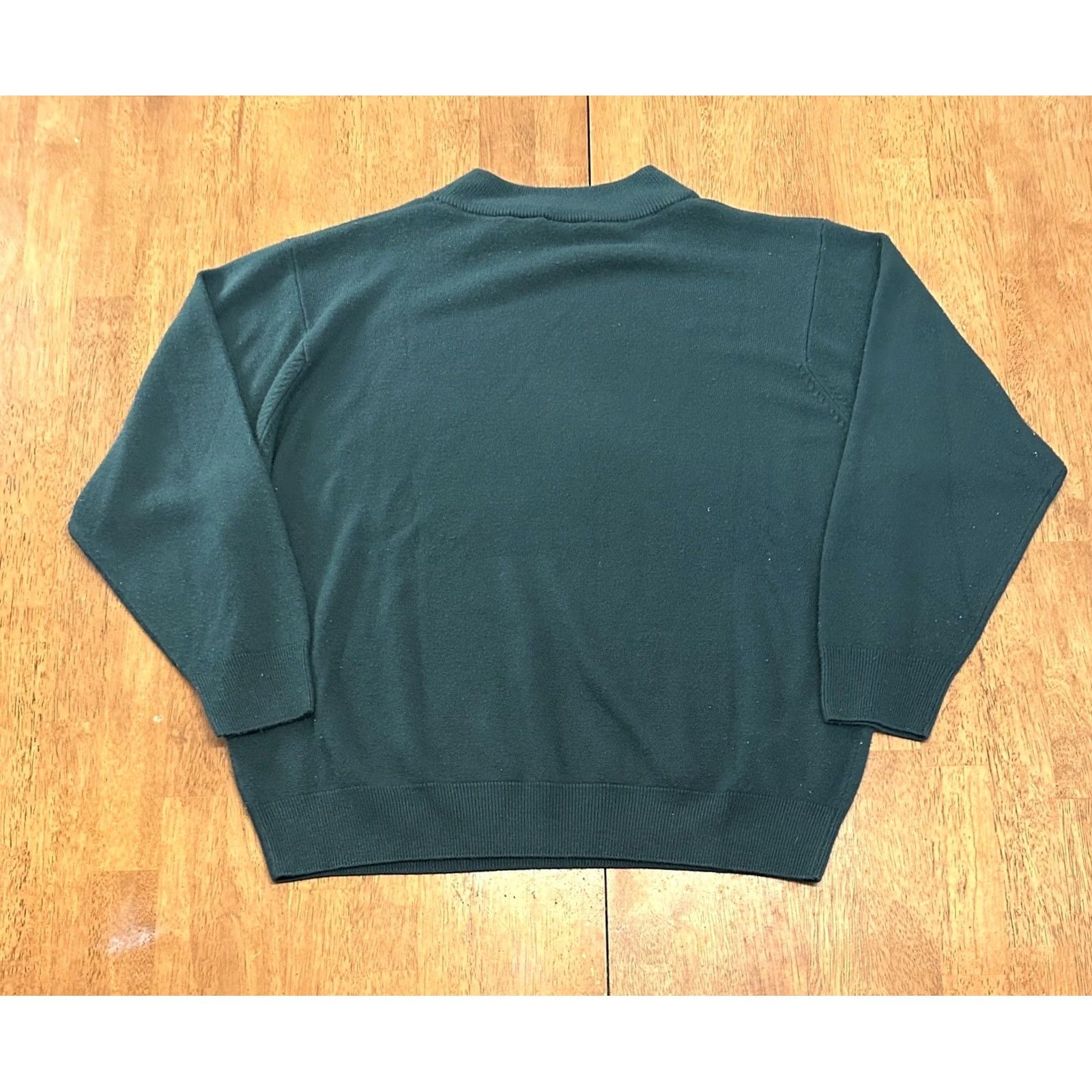 Vintage VINTAGE Tan Jay Sweater 2XL Mock Neck Acrylic 90s Green Womens Size XXL / US 16-18 / IT 52-54 - 4 Thumbnail