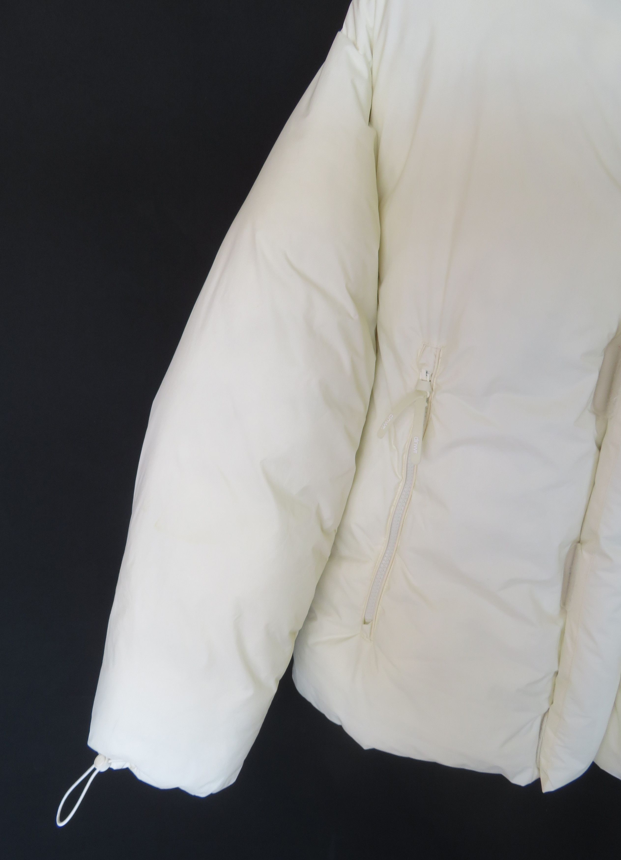 Zara New ZARA DNWR Cream Funnel Puffer Jacket Women Sz L Size L / US 10 / IT 46 - 5 Thumbnail