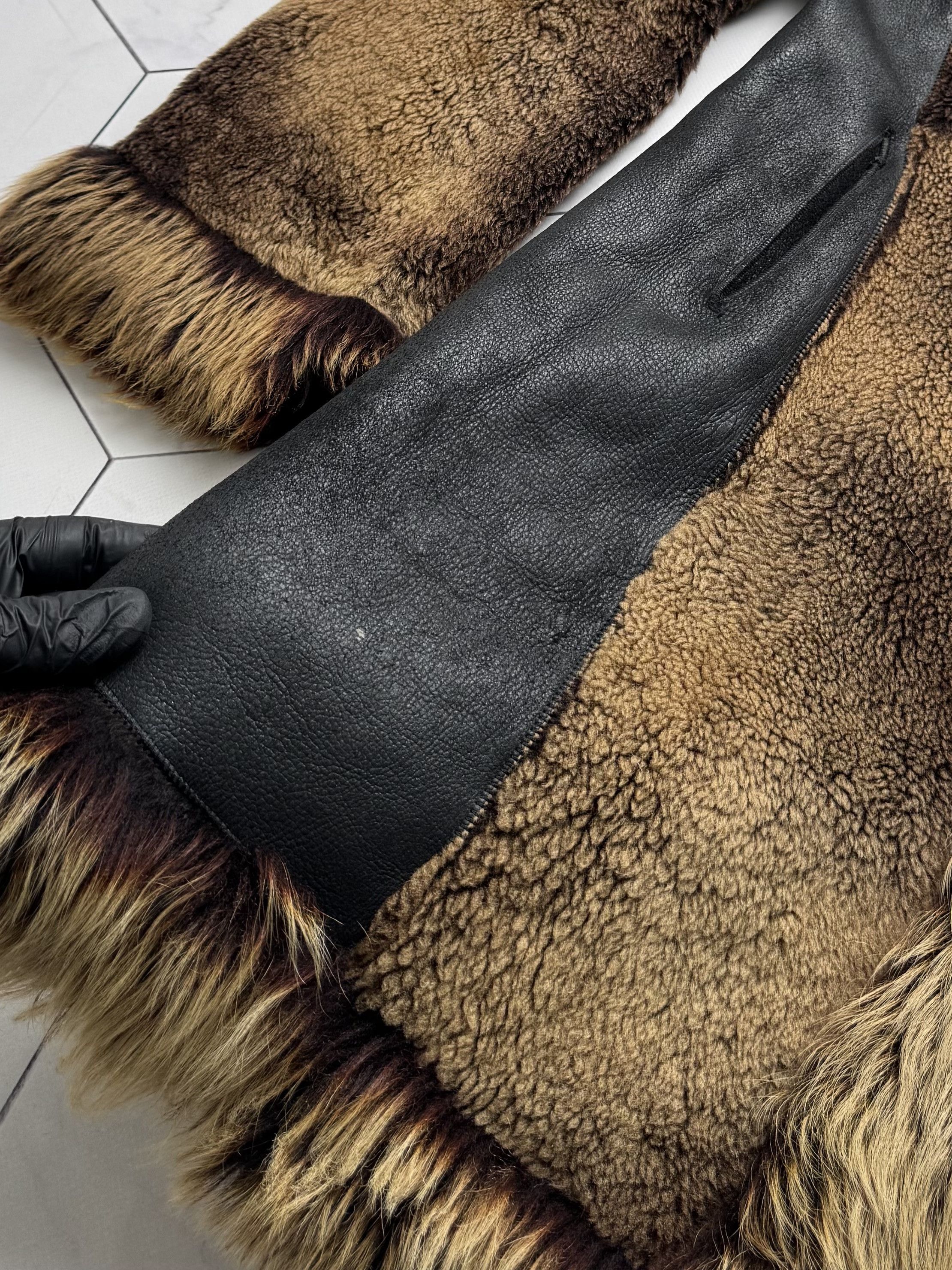 Vintage Vintage Real Sheepskin Hooded Coat (B550)E2D15 Size M / US 6-8 / IT 42-44 - 6 Thumbnail