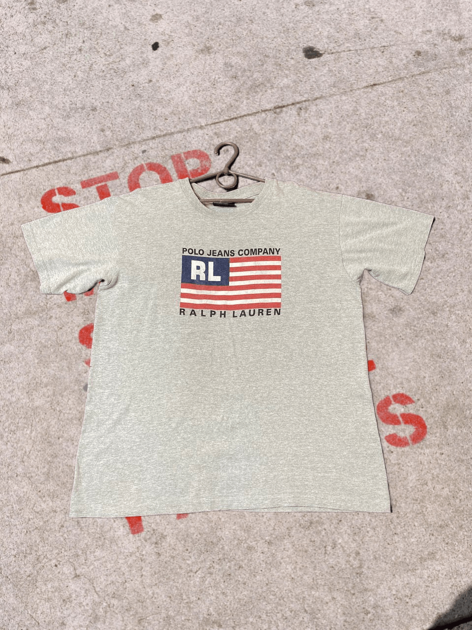 Polo Ralph Lauren Vintage Polo Ralph Lauren Jeans Company USA Flag 90s Tshirt Size US L / EU 52-54 / 3 - 1 Thumbnail