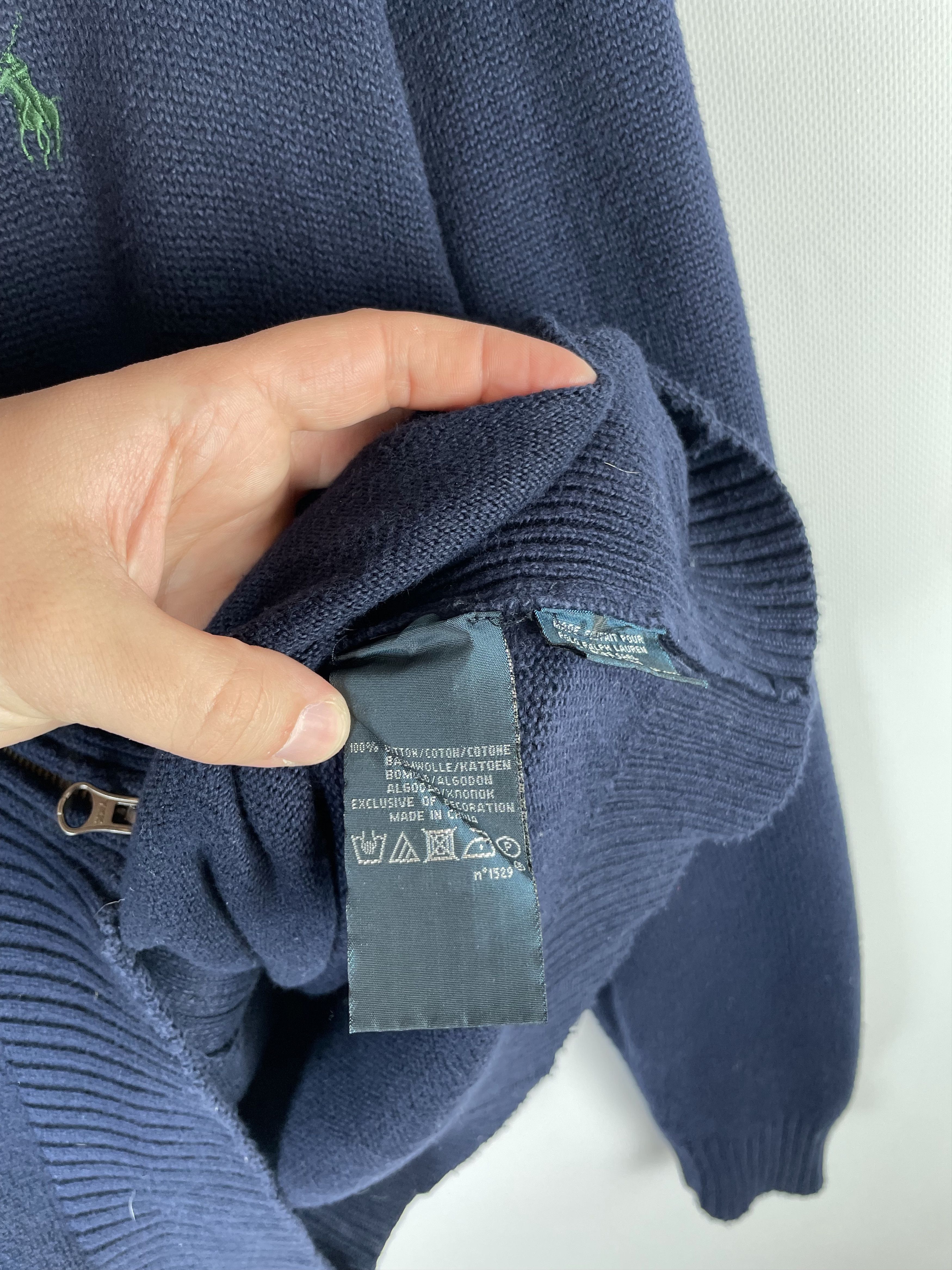 Polo Ralph Lauren Vintage Polo Ralph Lauren Knit Zip Sweater Size US L / EU 52-54 / 3 - 7 Thumbnail