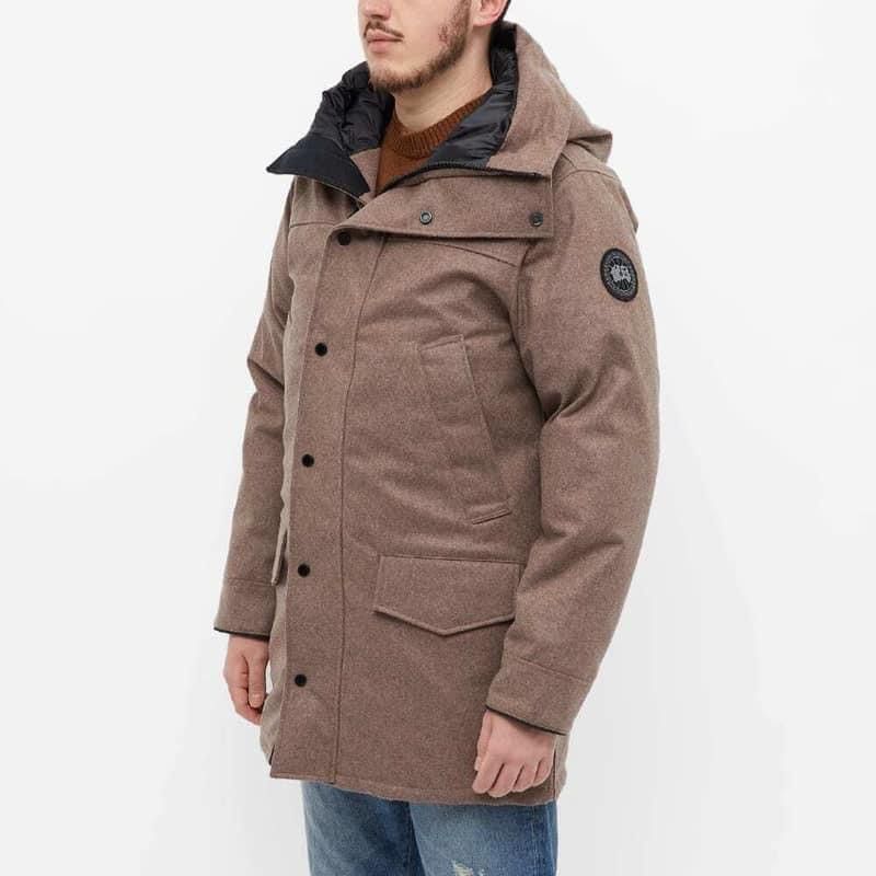 Canada Goose Canada Goose Langford Quicksand Melange Wool Parka Size US XXL / EU 58 / 5 - 5 Thumbnail