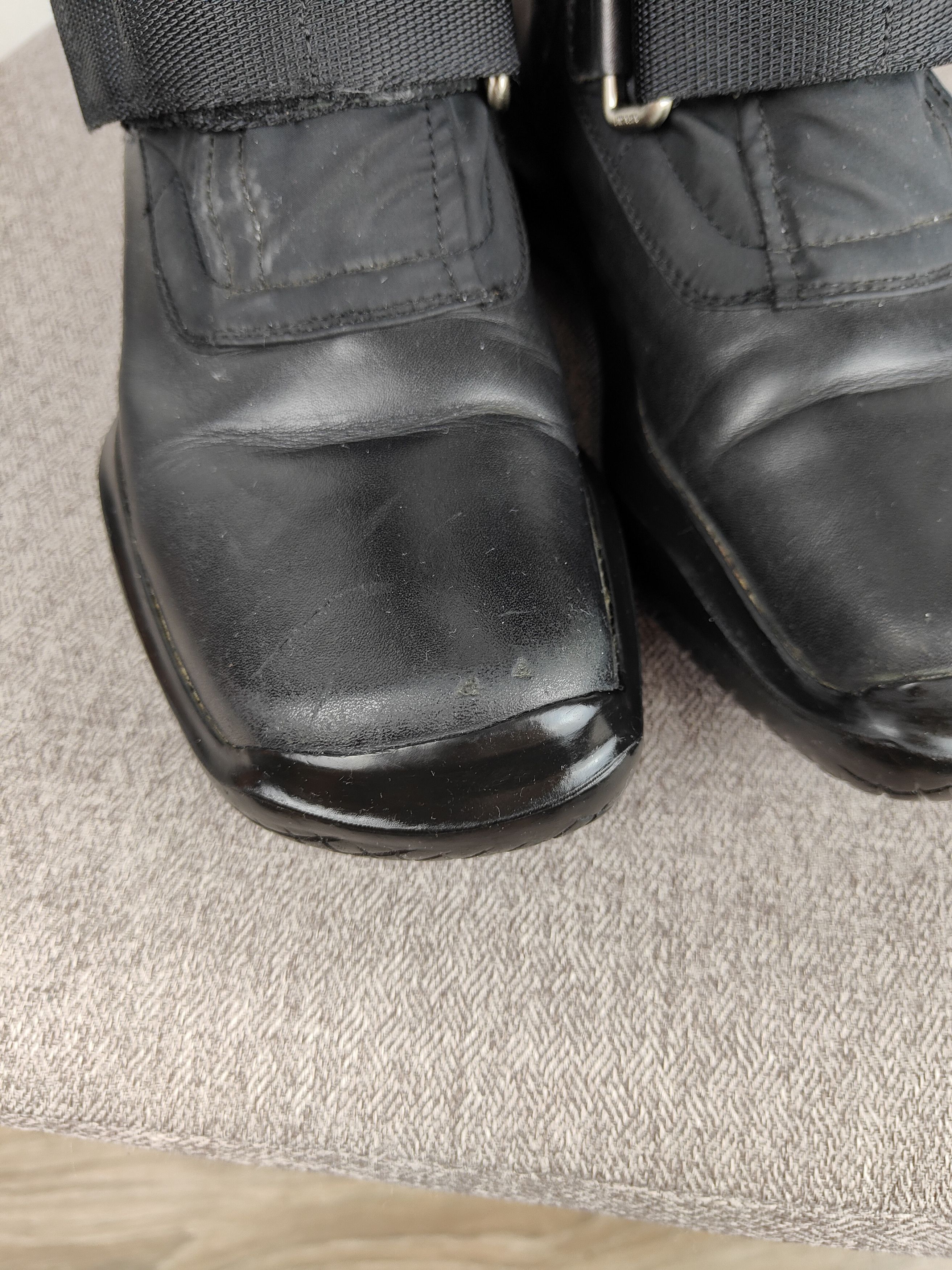 Prada Prada Iconic Square Toe Velcro Zip Boots F/W 1999 Size US 8 / EU 41 - 9 Thumbnail
