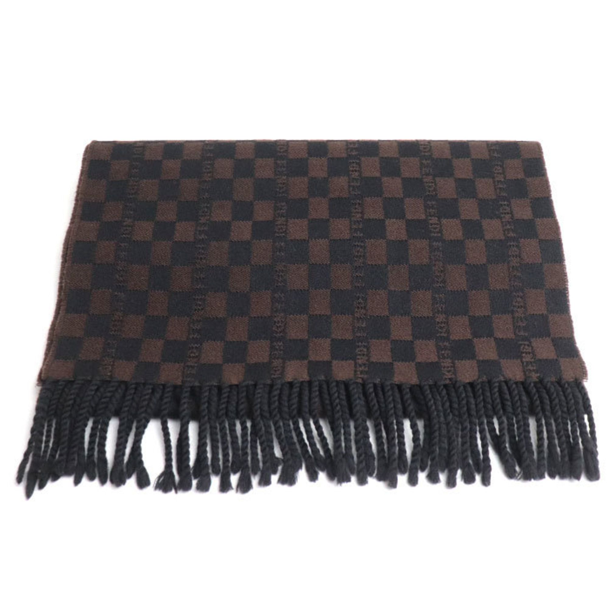 image of Fendi Muffler Check Brown Unisex, Women's