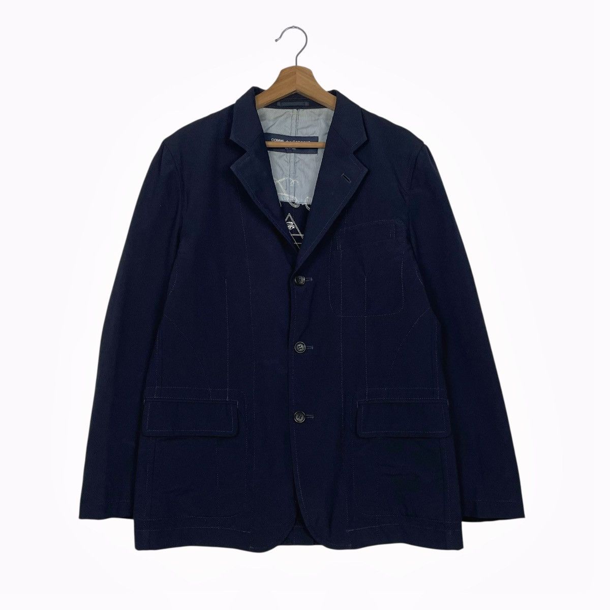 Comme des Garcons Homme Comme Des Garcons Homme Deco Factory Jacket Size US S / EU 44-46 / 1 - 3 Thumbnail