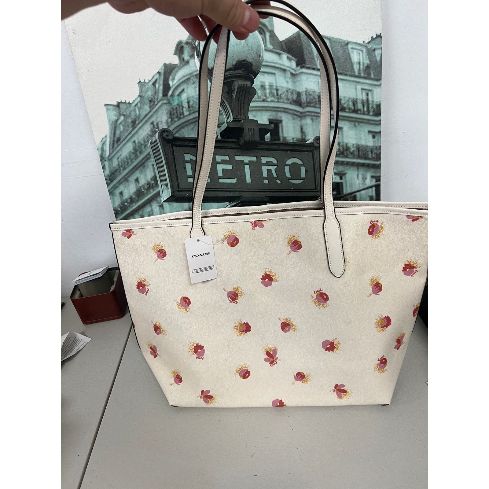 Coach Coach C6431 Pop Floral City Tote Size ONE SIZE - 3 Thumbnail