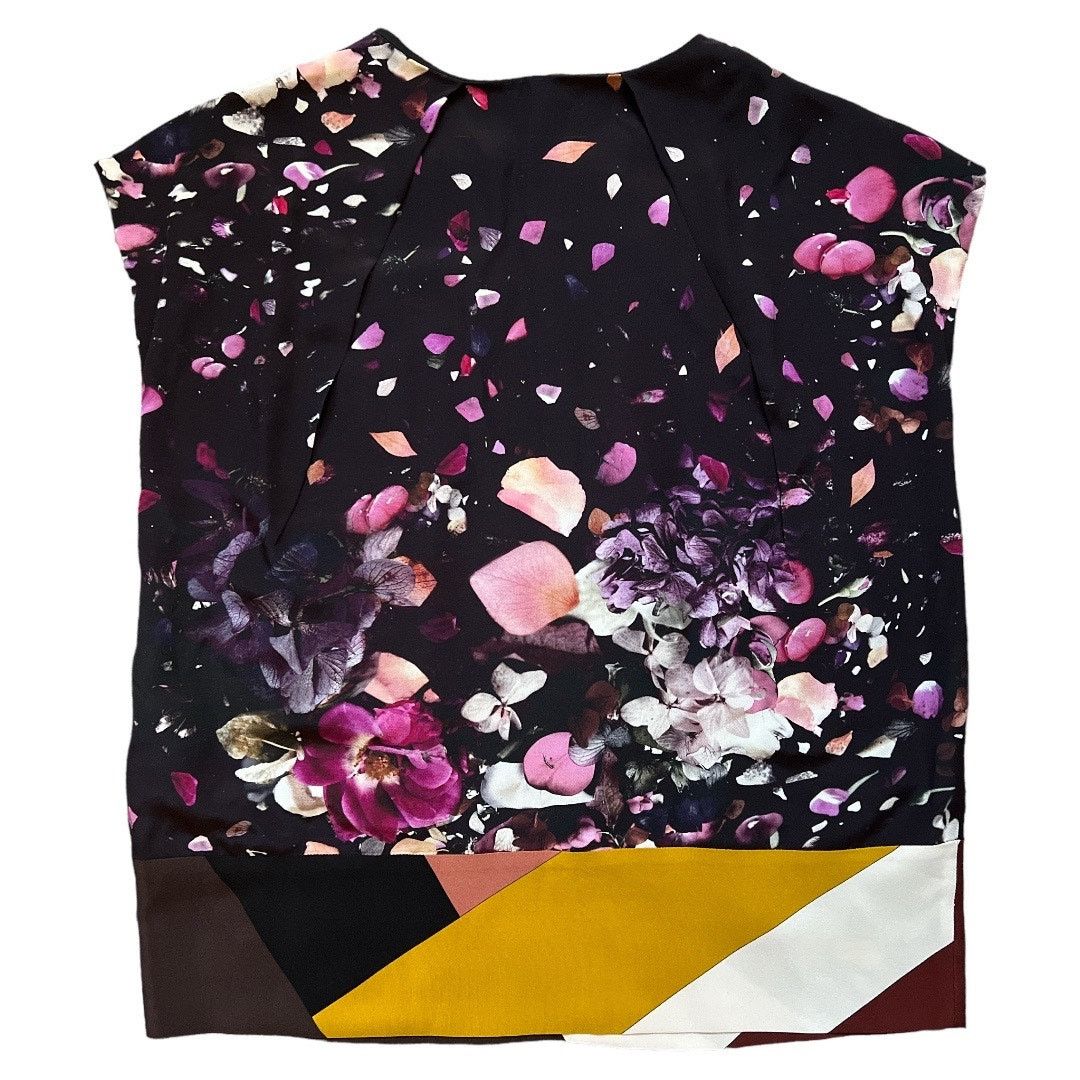 Fendi FENDI Purple Printed Silk Blouse, Medium/IT42 Size M / US 6-8 / IT 42-44 - 3 Thumbnail