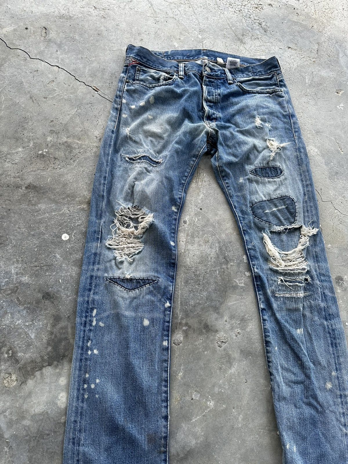 Ralph Lauren Ralph Lauren Distressed Denim Jeans Size US 36 / EU 52 - 5 Thumbnail