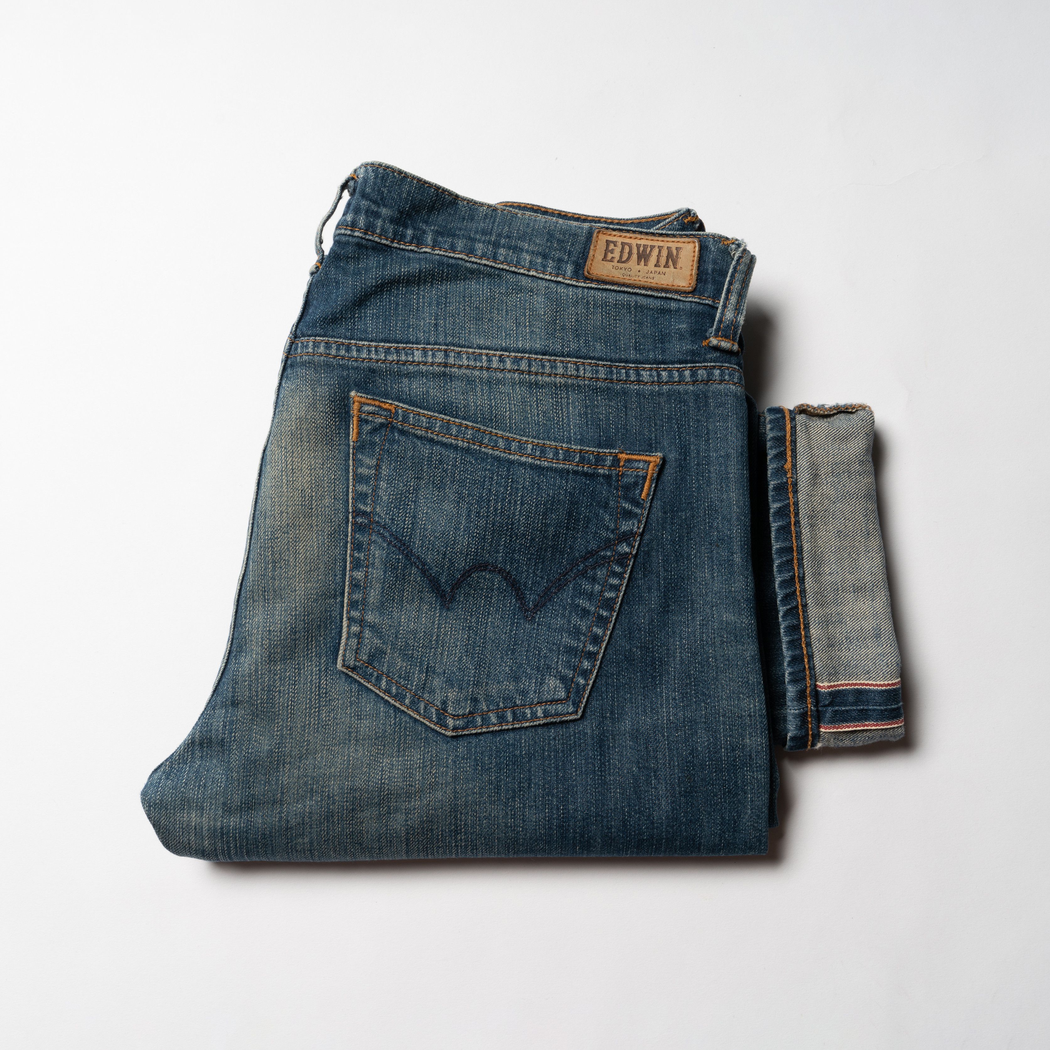Edwin 🔴 EDWIN W’ Hardy Pant Blue Selvedge Denim Jeans Women’s Size 28" / US 6 / IT 42 - 1 Thumbnail