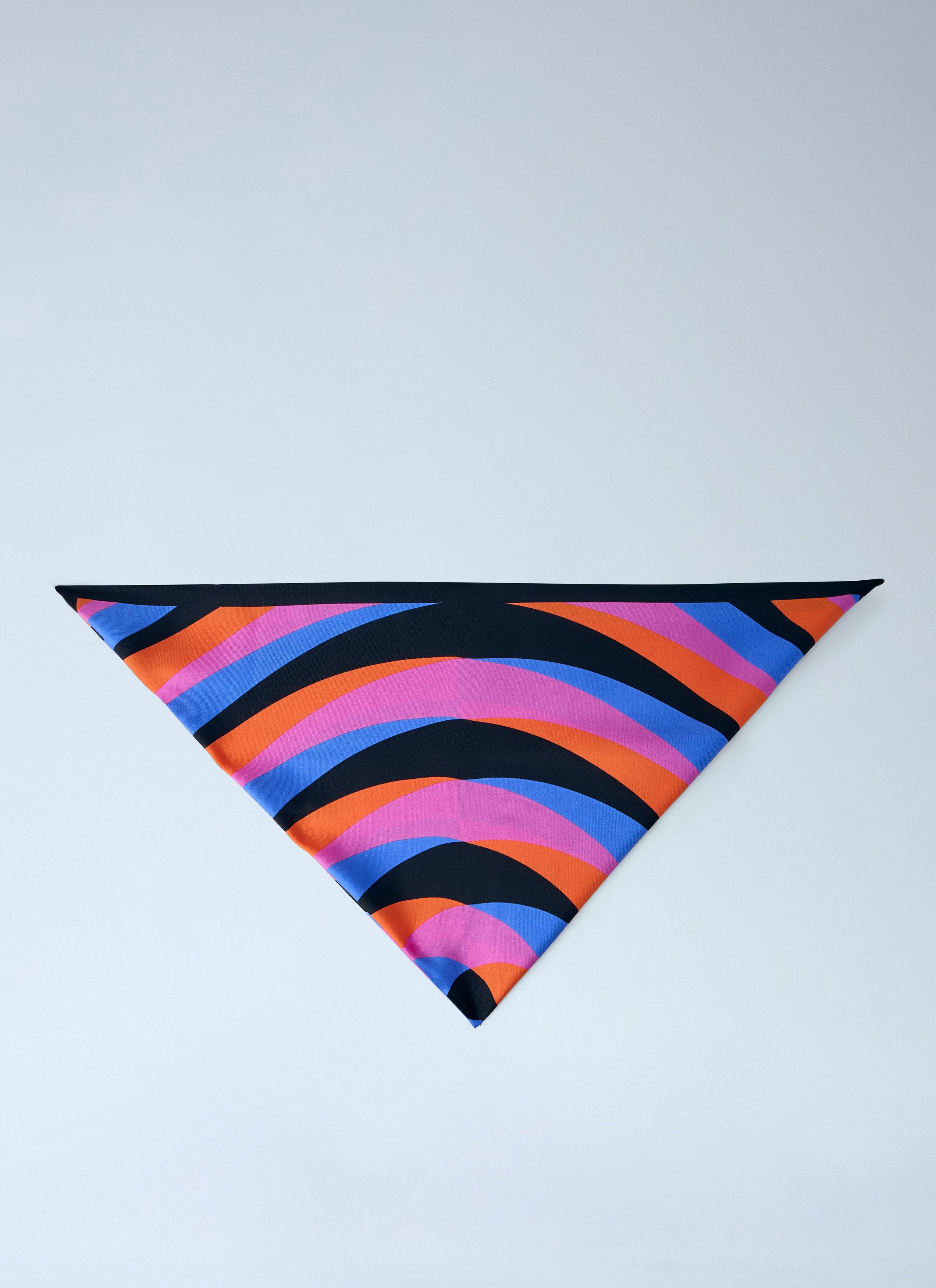 Dries Van Noten Geometric Patterned Silk Scarf Size ONE SIZE - 1 Thumbnail