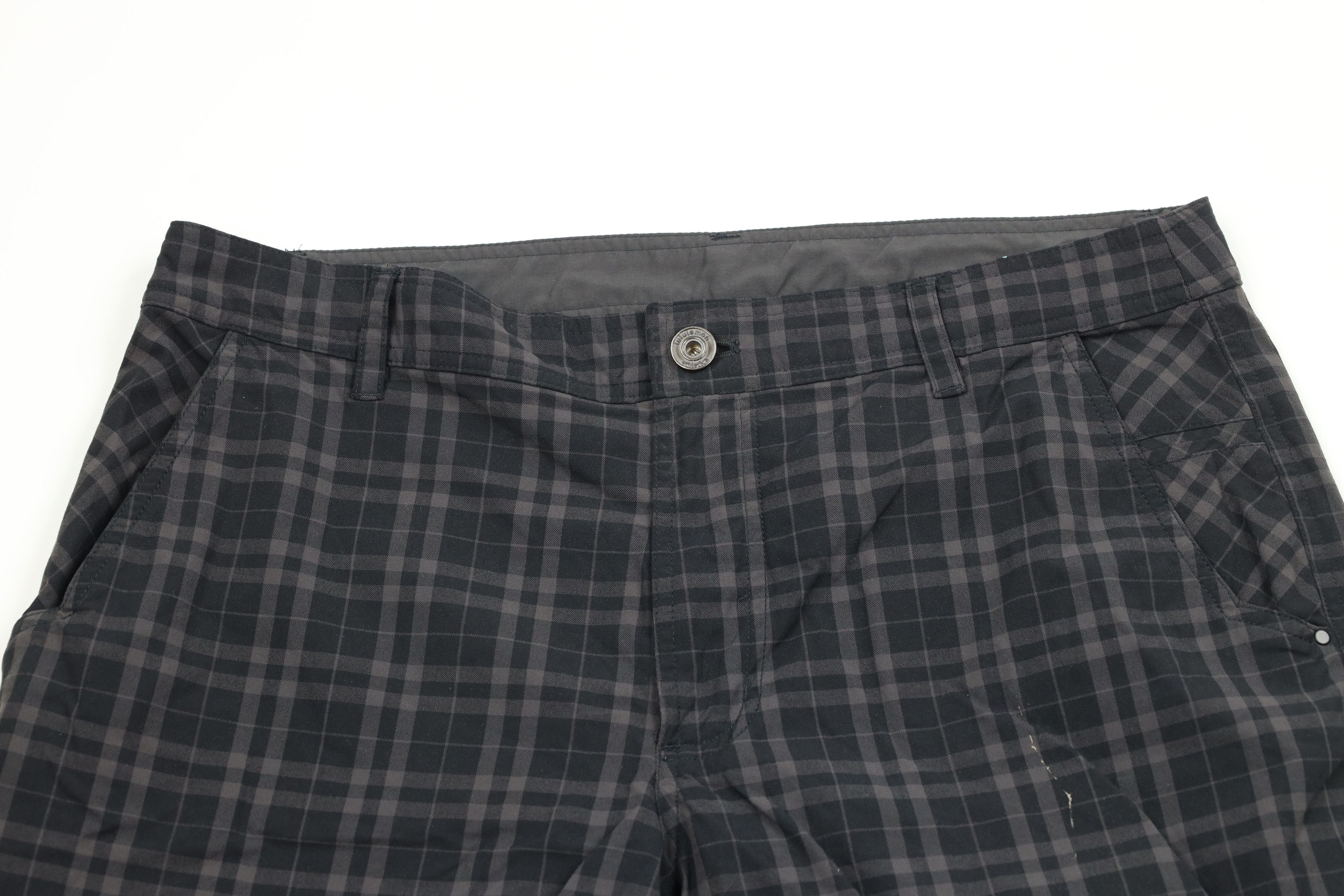 Lululemon × Vintage Lululemon Kahuna Golfing Golf Chino Shorts Gray Plaid Size US 34 / EU 50 - 2 Thumbnail
