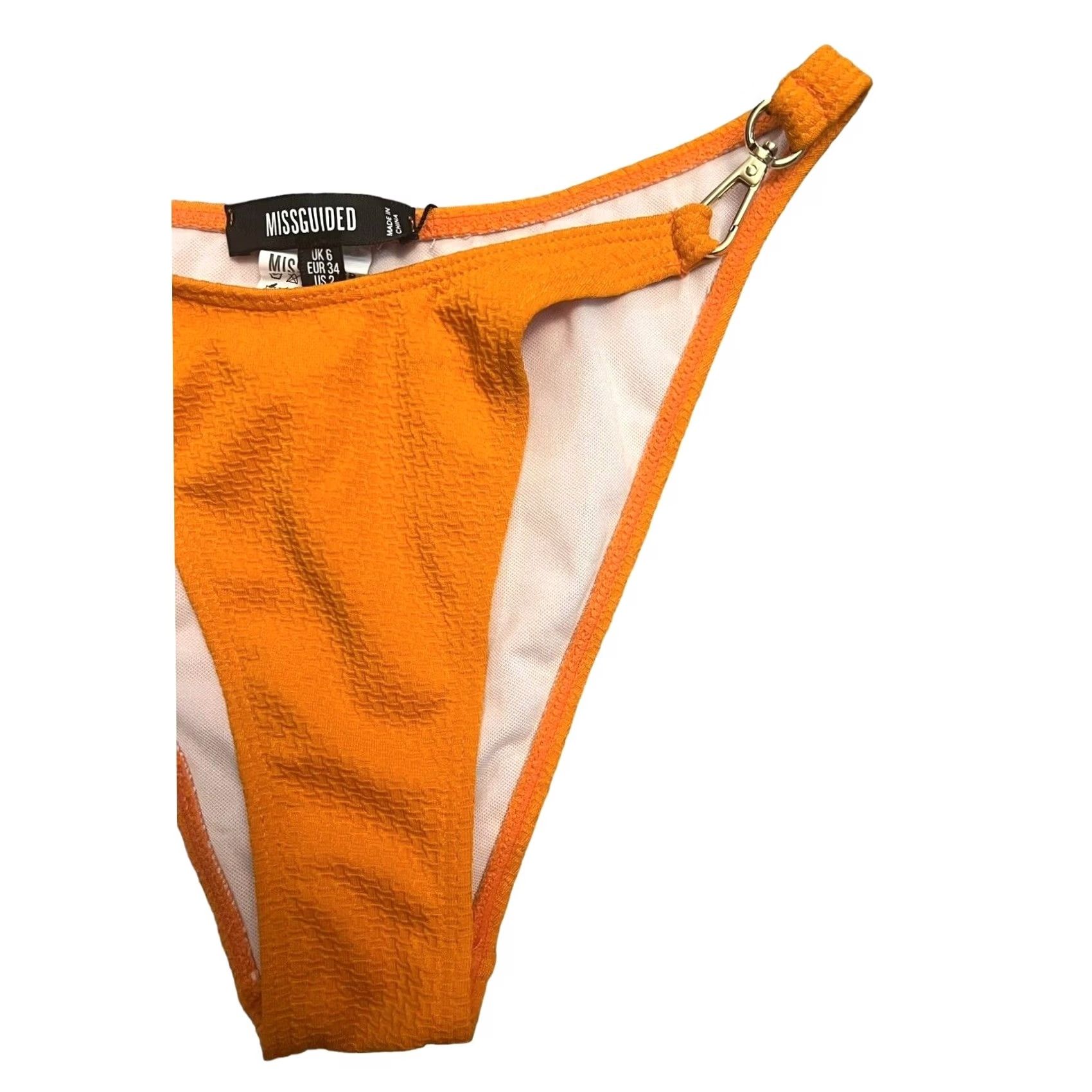 Missguided Missguided Women's Orange Bikini Bottom 2 Size 26" / US 2 / IT 38 - 4 Thumbnail