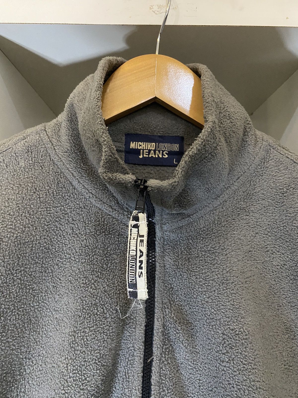 Michiko Koshino London Michiko London Jeans Fleece Jacket Size US L / EU 52-54 / 3 - 6 Thumbnail