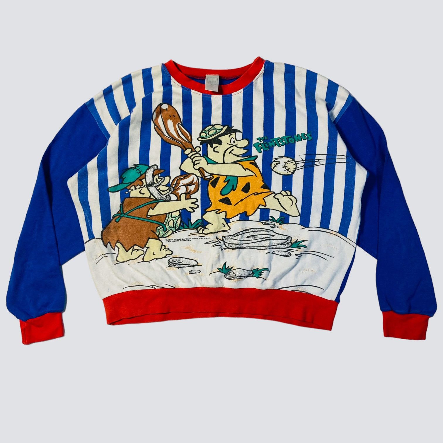 Cartoon Network 1990s FLINTSTONES BOXY FIT VINTAGE RARE LONGSLEEVE - № 1117 Size US S / EU 44-46 / 1 - 2 Thumbnail