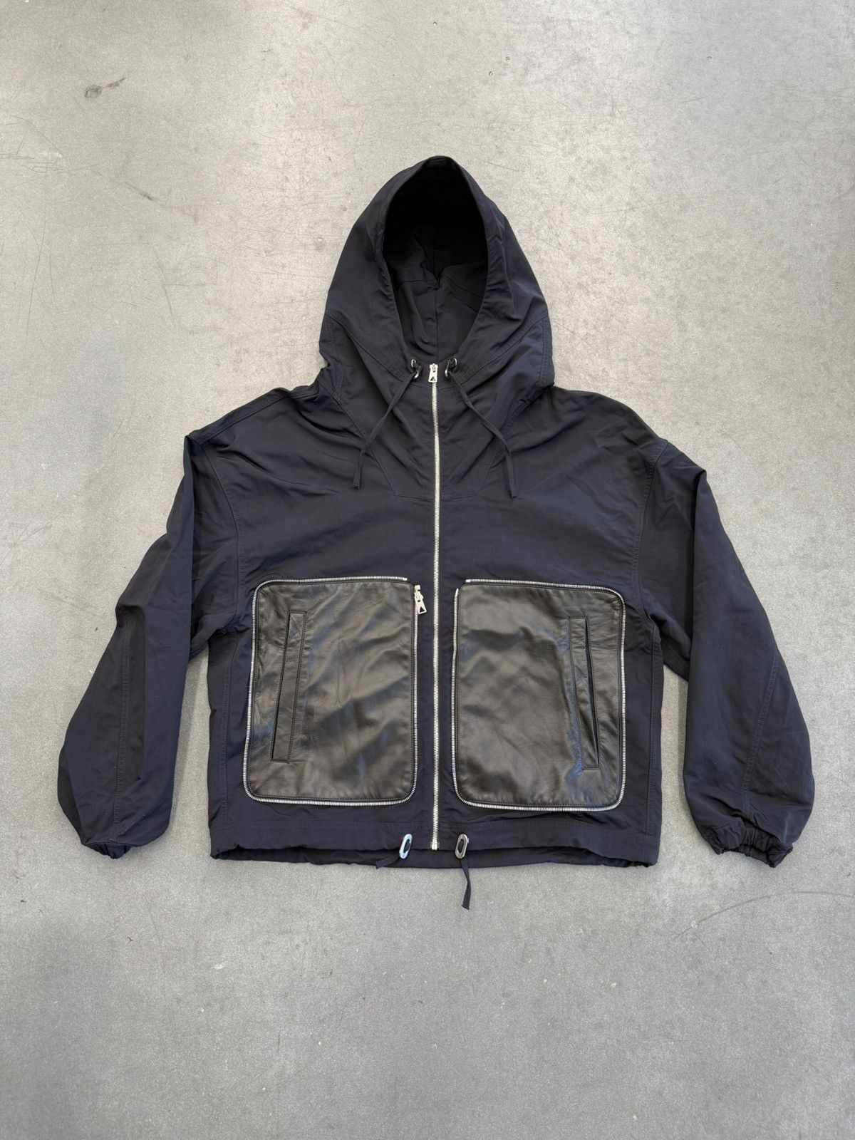 Bottega Veneta Bottega Veneta Nylon/Leather Packable Jacket (Oversized) Size US S / EU 44-46 / 1 - 1 Thumbnail