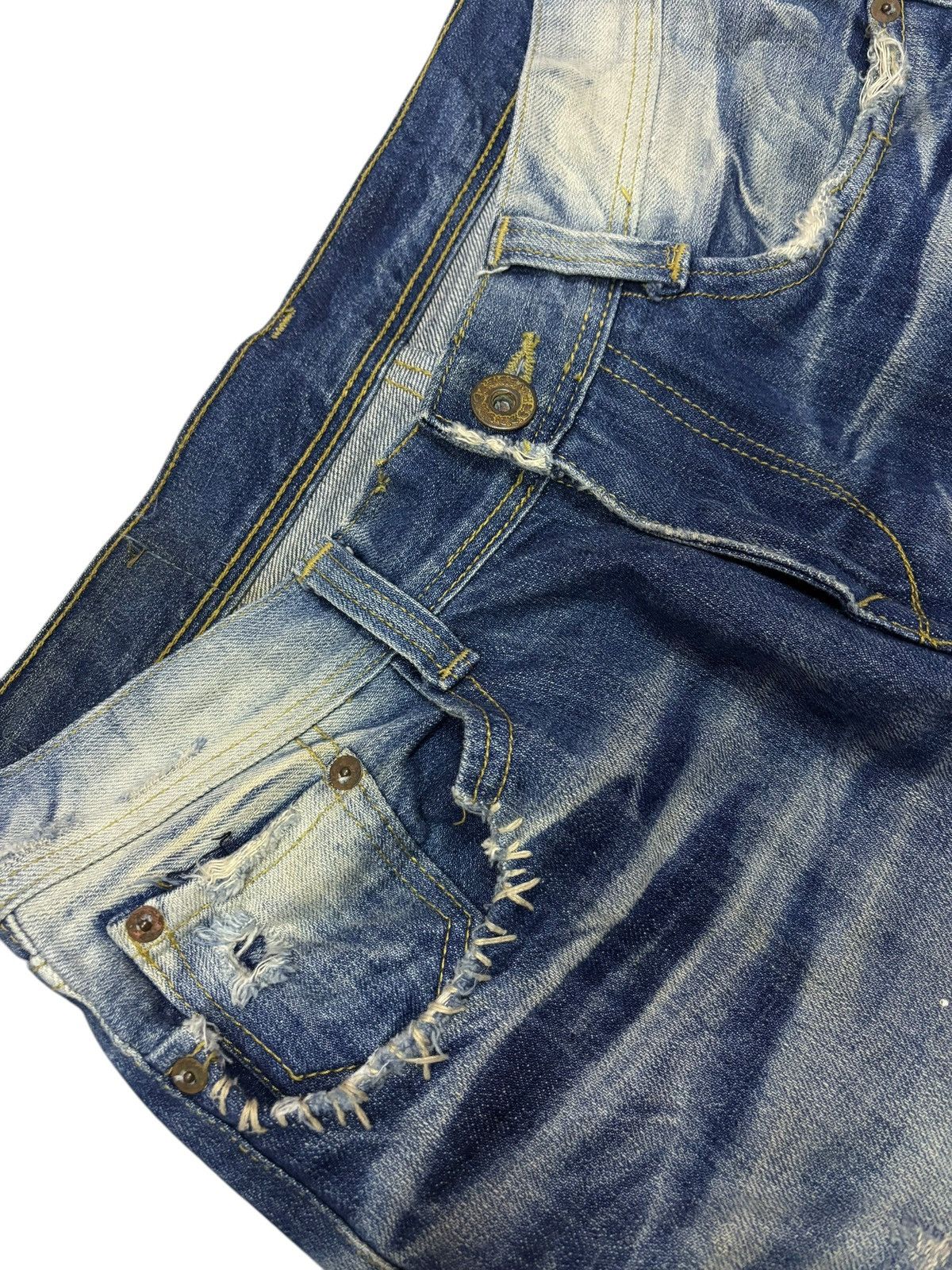 14th Addiction × Japanese Brand Vintage A.V.H Costume Black Label Distressed Jeans Size US 31 - 6 Thumbnail