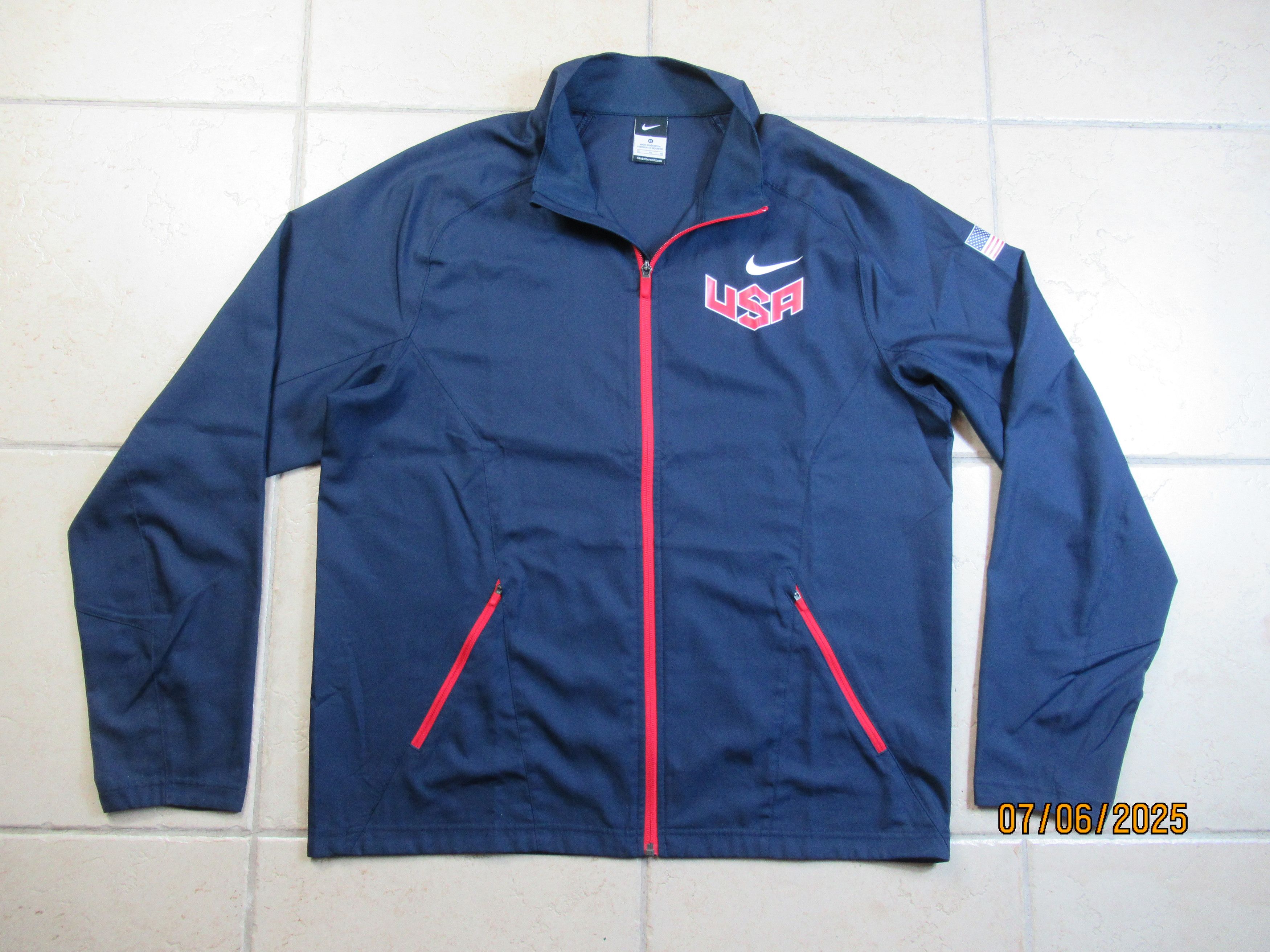 Nike Nike Team USA dark blue light jacket Size US XL / EU 56 / 4 - 1 Thumbnail