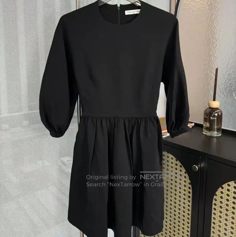 Dior Dior Black Wool Women's Dress . Size S / US 4 / IT 40 - 1 Thumbnail