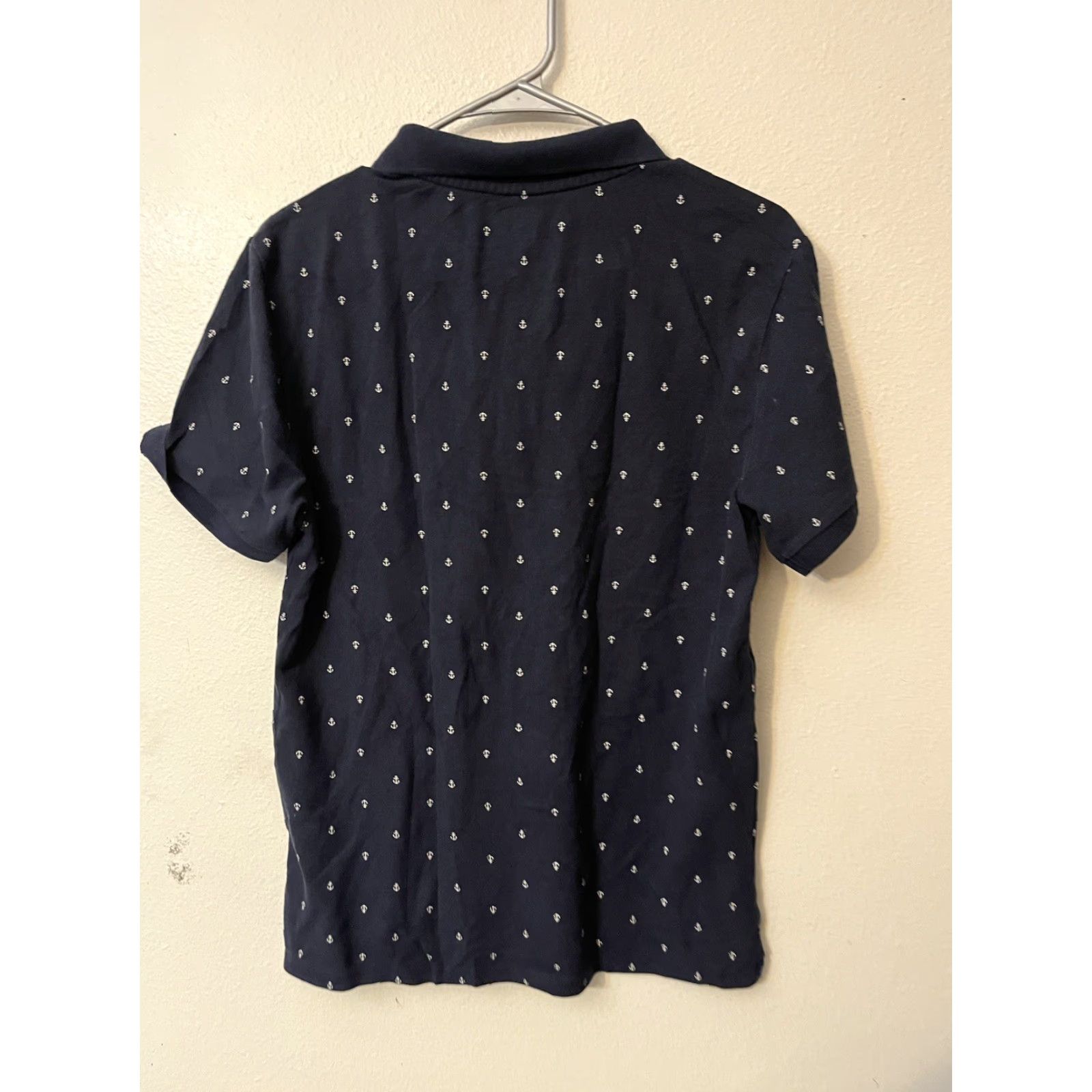 Old Navy Old Navy Polo Shirt Anchor Print, Blue, Size S, Men’s, Short Sleeve, Cotton, Button, Casual, Golf Size US S / EU 44-46 / 1 - 3 Thumbnail