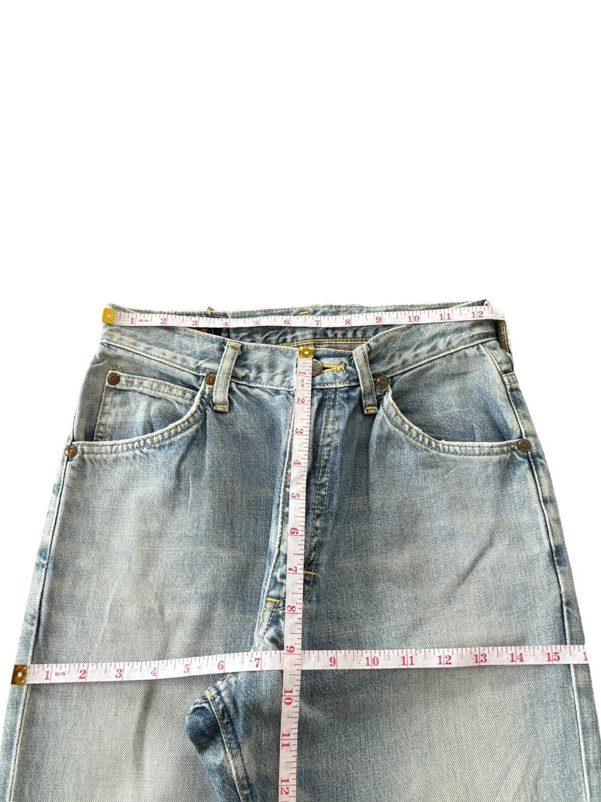 Lee Vintage 90s Lee Riders Faded Distressed Flare Jeans Size 29" - 10 Thumbnail