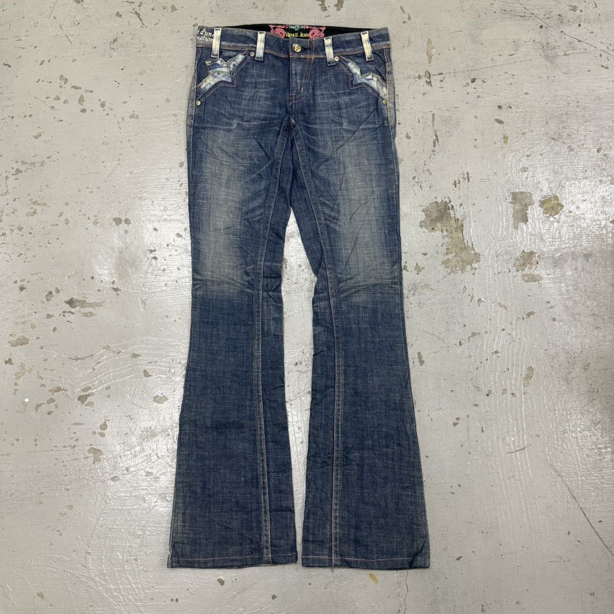 Hedi Slimane Denim bell bottom slim punk gothic japanese vienus mudwash Size US 30 / EU 46 - 1 Thumbnail
