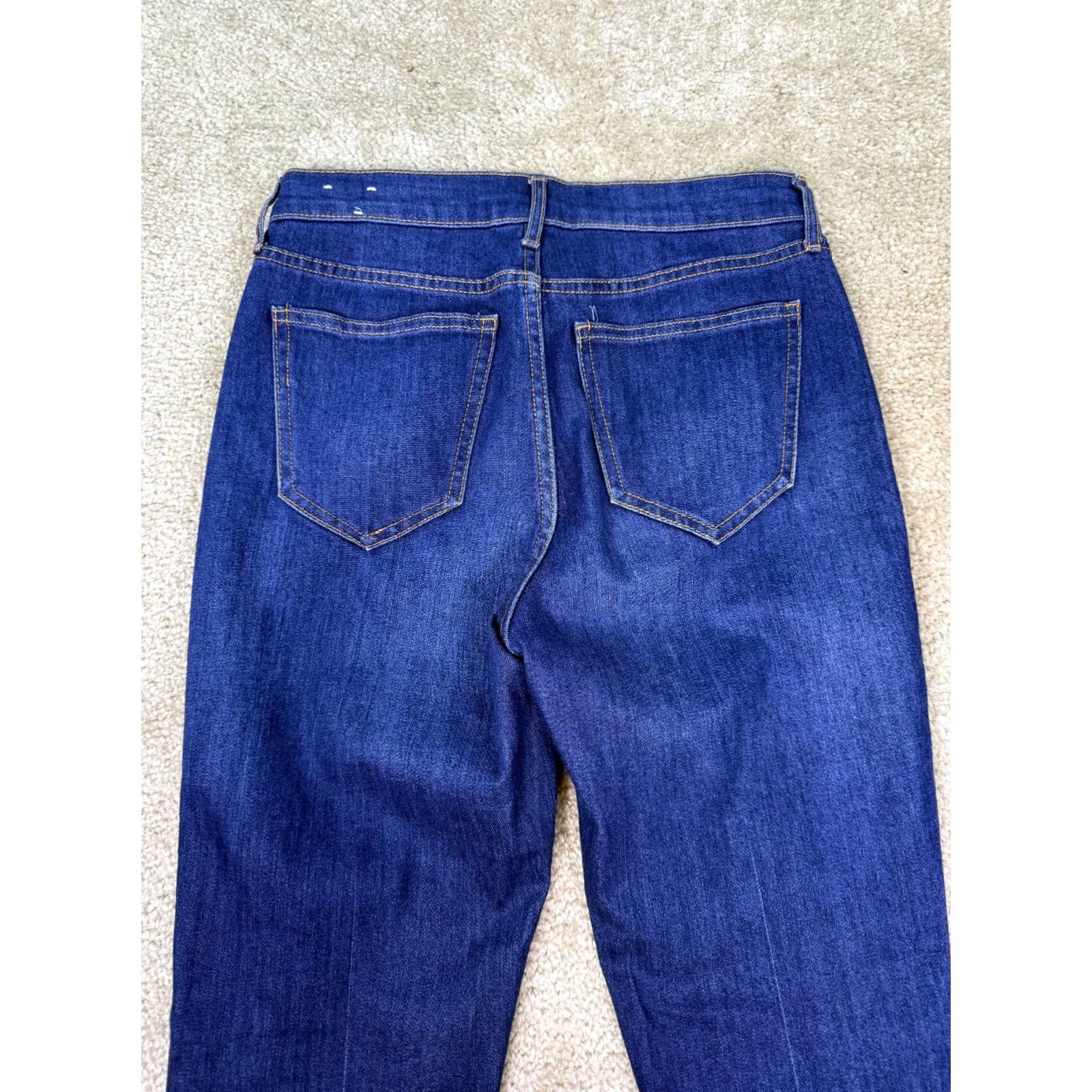 Old Navy Old Navy The Power Jean Womens sz 2 Blue Denim Jeans Ankle Raw Hem Size 26" / US 2 / IT 38 - 5 Thumbnail