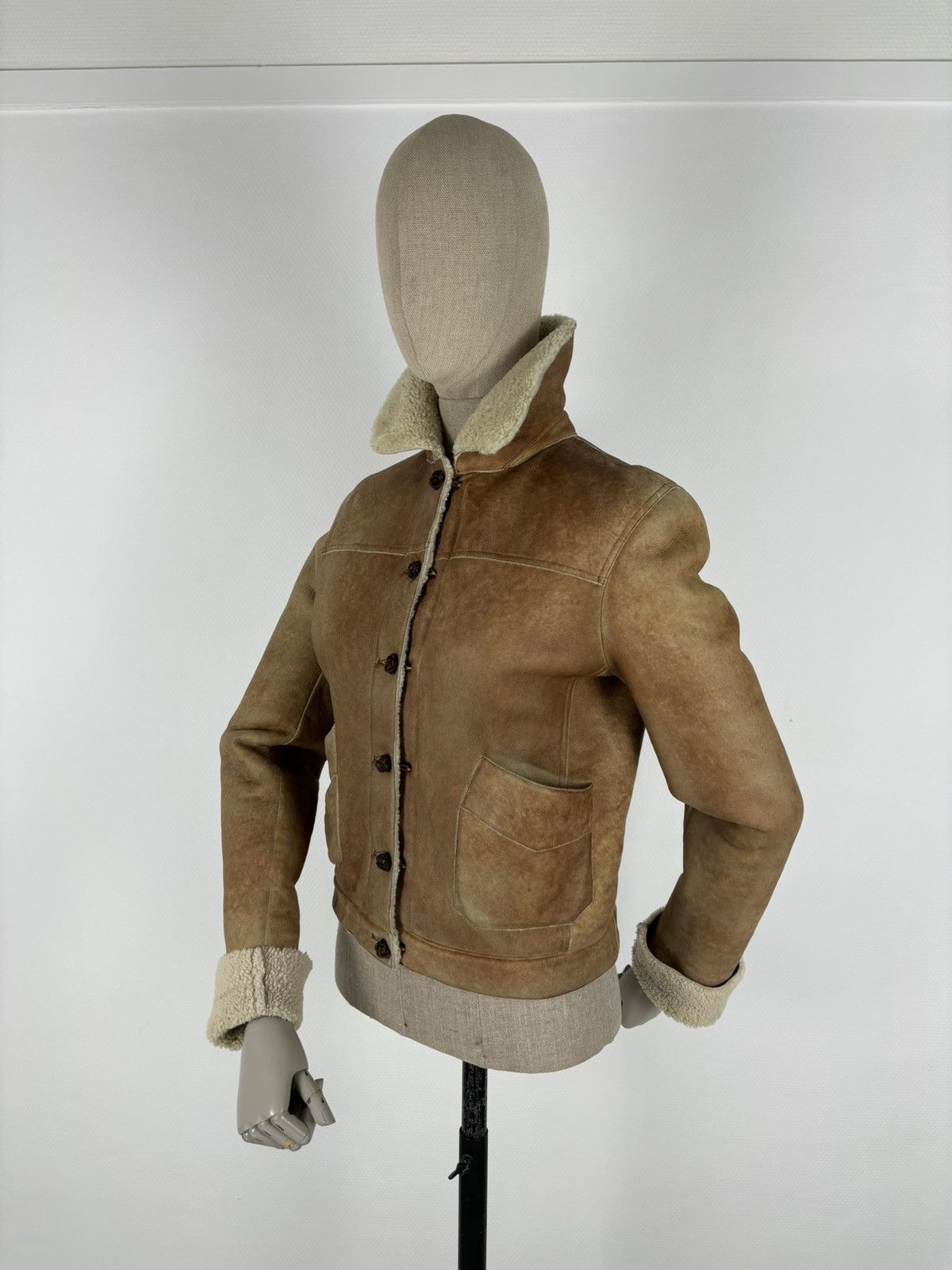 Miu Miu PRADA Sheepskin Dyed Fur Leather Coat Aviator Jacket Bomber Size M / US 6-8 / IT 42-44 - 6 Thumbnail