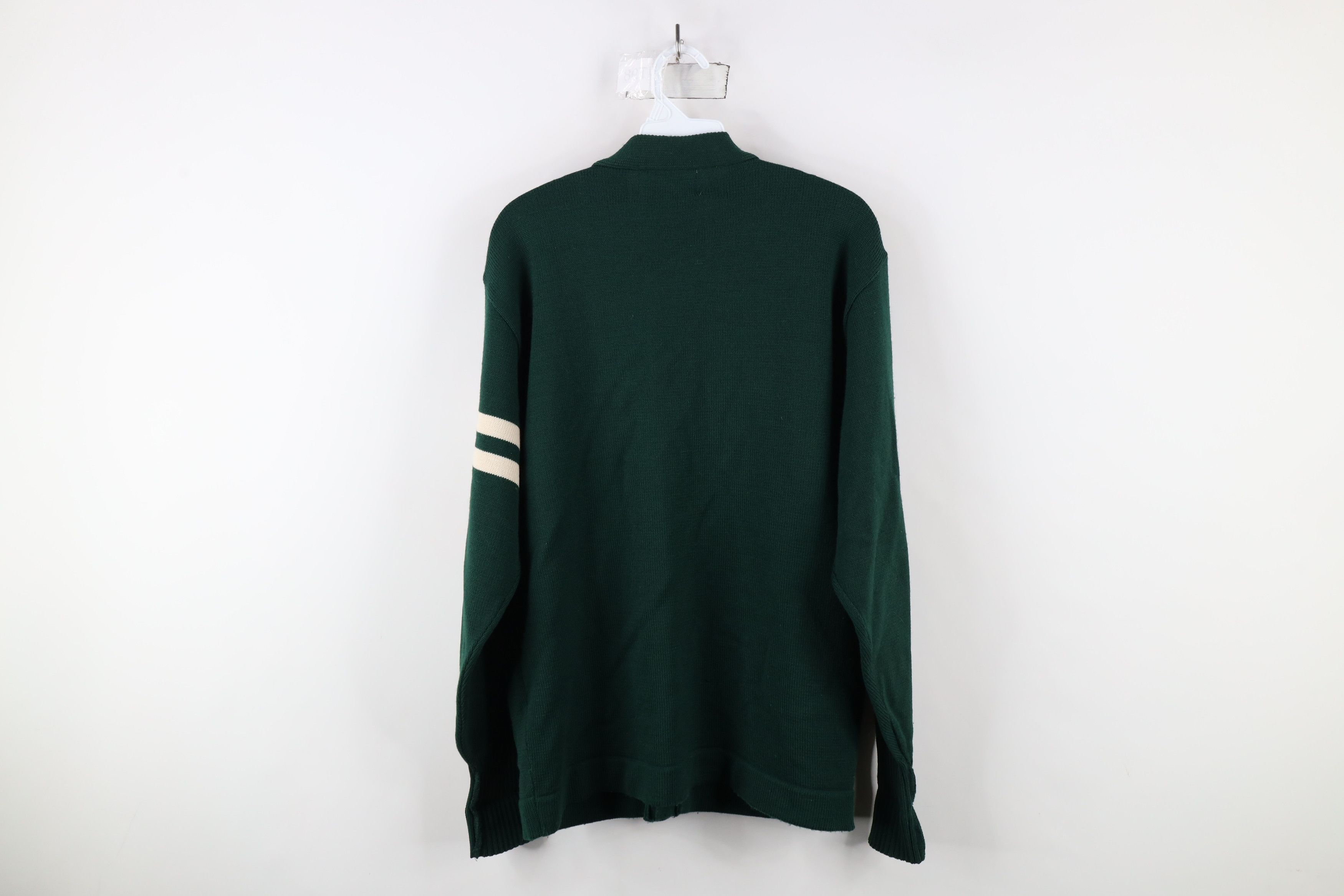 Vintage Vintage 90s Streetwear Varsity Letterman Cardigan Sweater Size US L / EU 52-54 / 3 - 12 Thumbnail