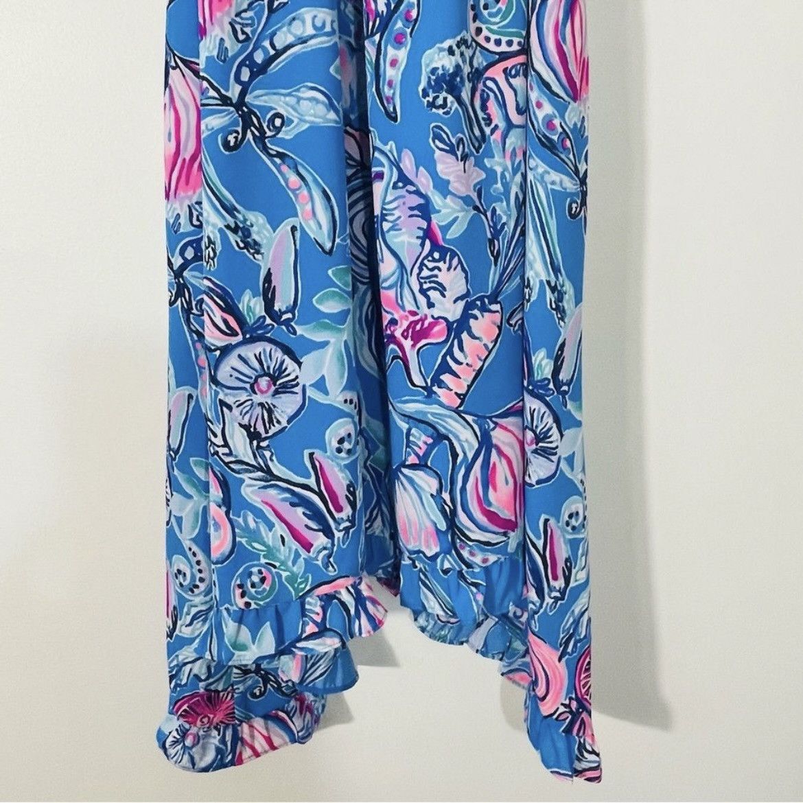 Lilly Pulitzer Lilly Pulitzer Alyanna Back to Our Roots Midi Dress Blue L Size L / US 10 / IT 46 - 9 Thumbnail