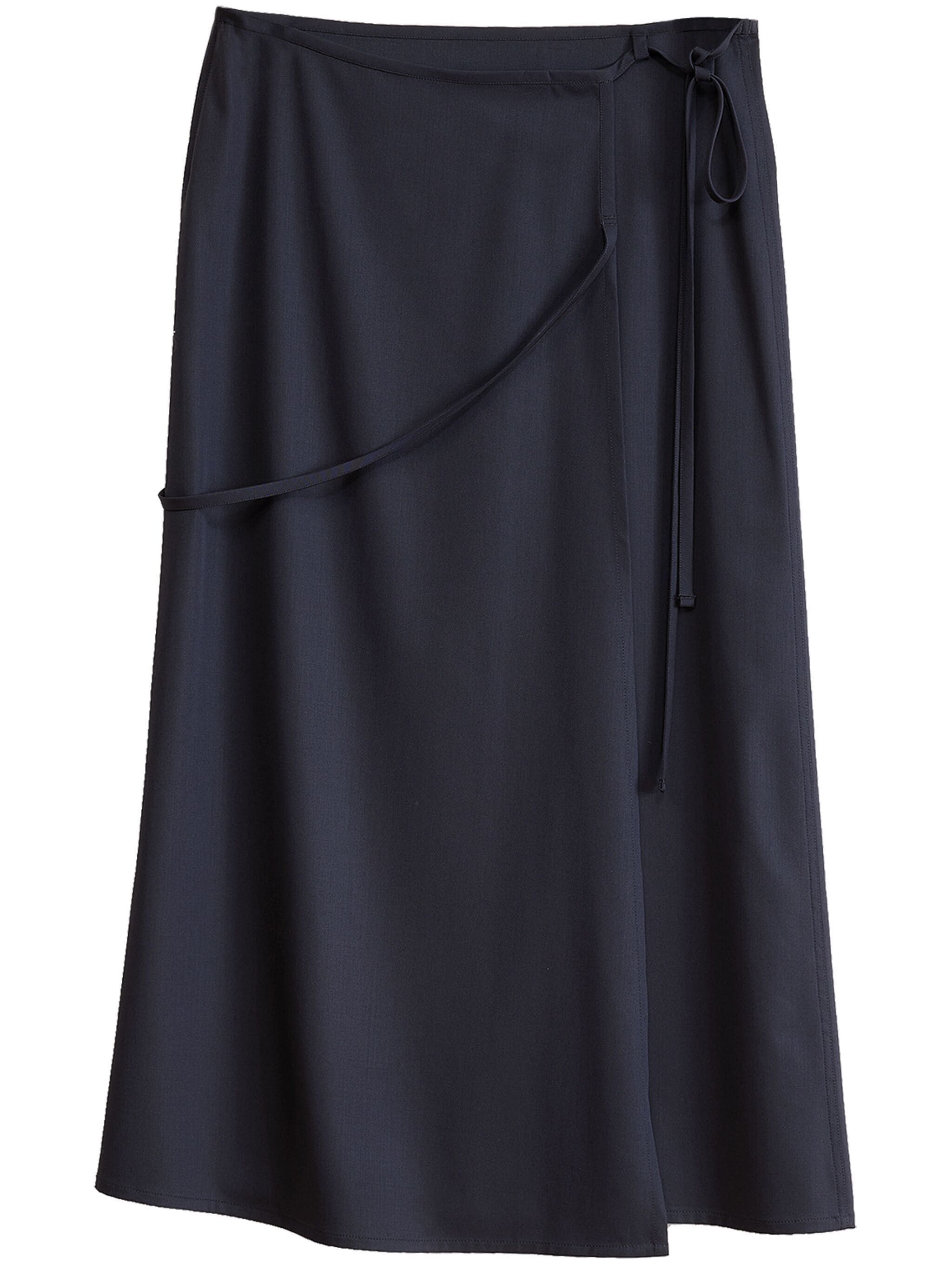 Lemaire o1s22i1n1024 Wool Wrap Skirt in Black Size 27" / US 4 / IT 40 - 1 Thumbnail