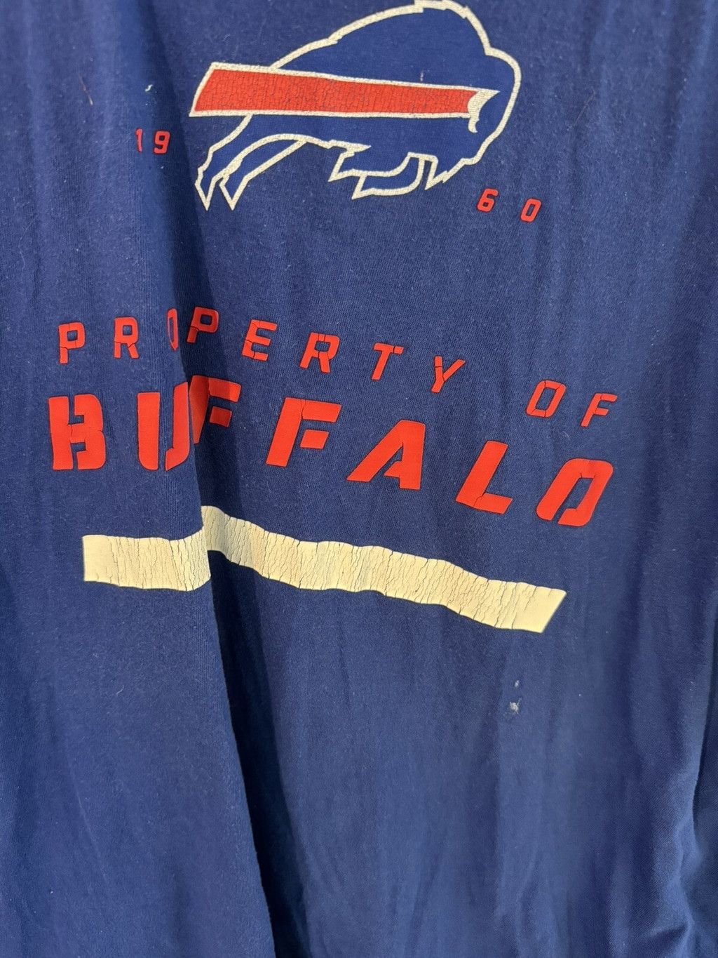 Nike Buffalo Bills Blue NFL Nike Distressed T-Shirt Men Size L Size US L / EU 52-54 / 3 - 4 Thumbnail