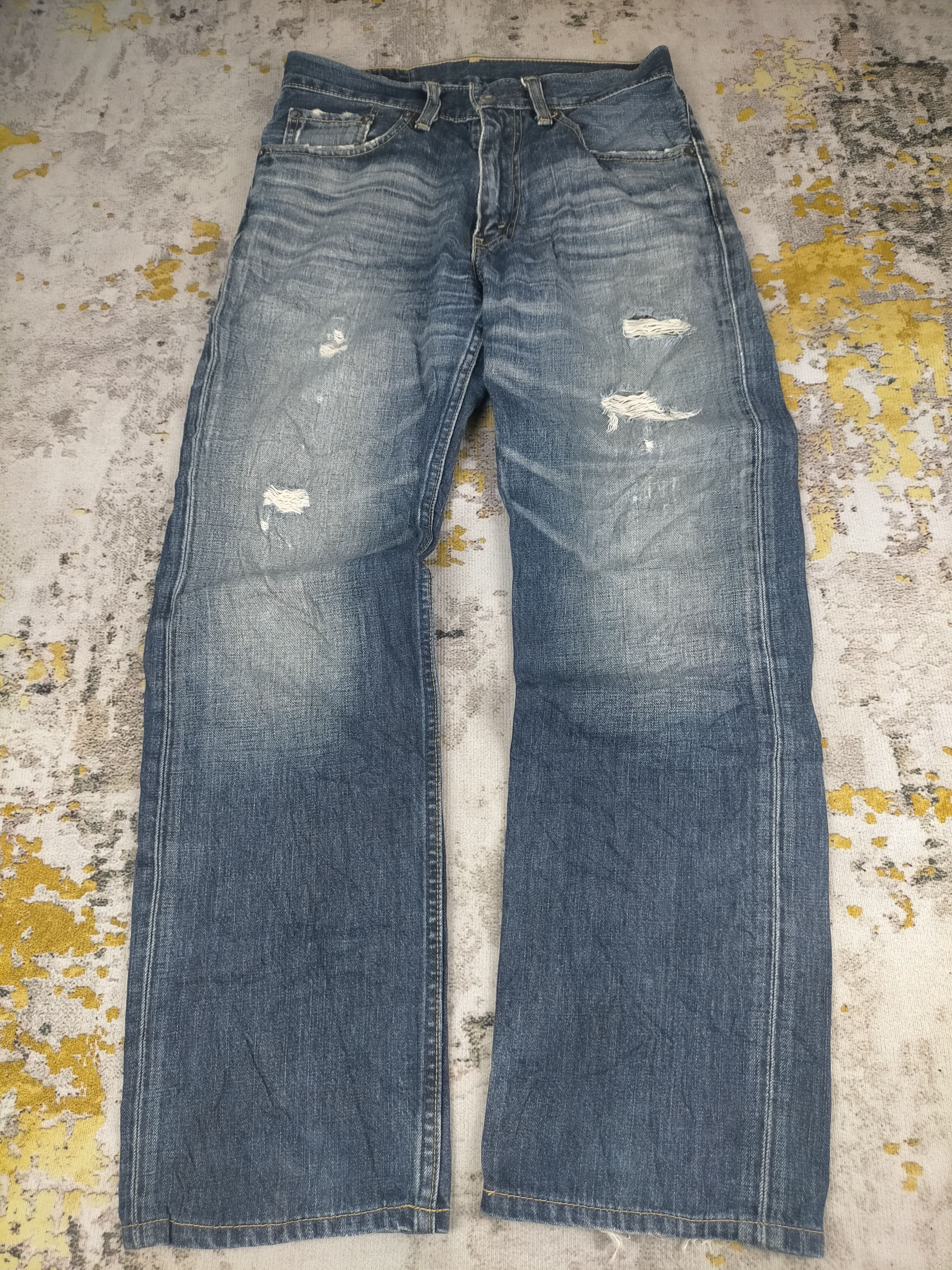 Levi's Vintage Clothing 🔥90s Levis 502 Kurt Cobain Distressed Trashed Jeans Size US 29 - 1 Thumbnail