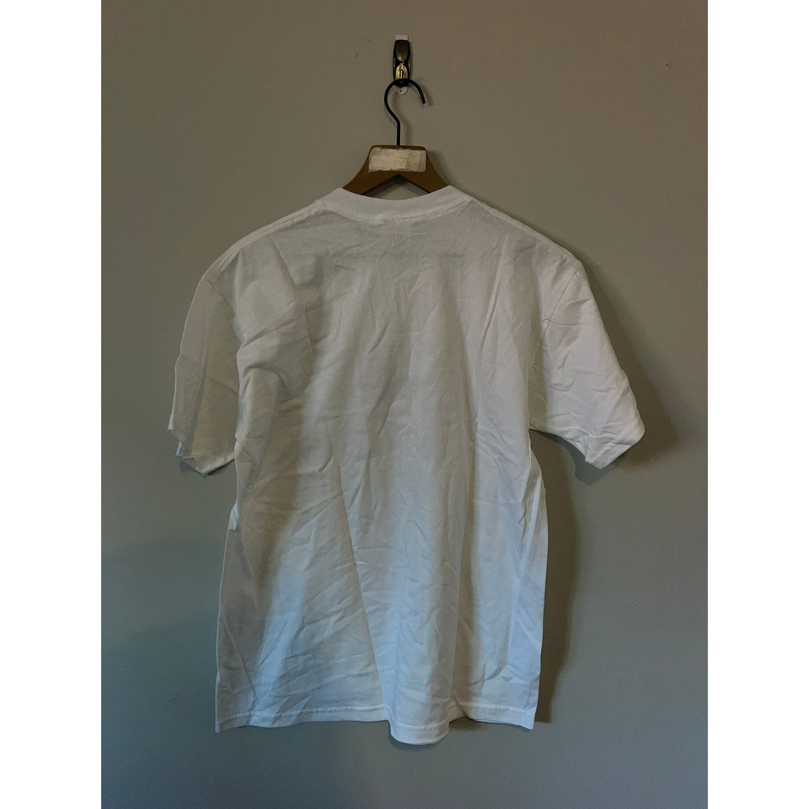 Jerzees Vintage Patriotic American The Free The Brave White M Shirt Size US M / EU 48-50 / 2 - 5 Thumbnail