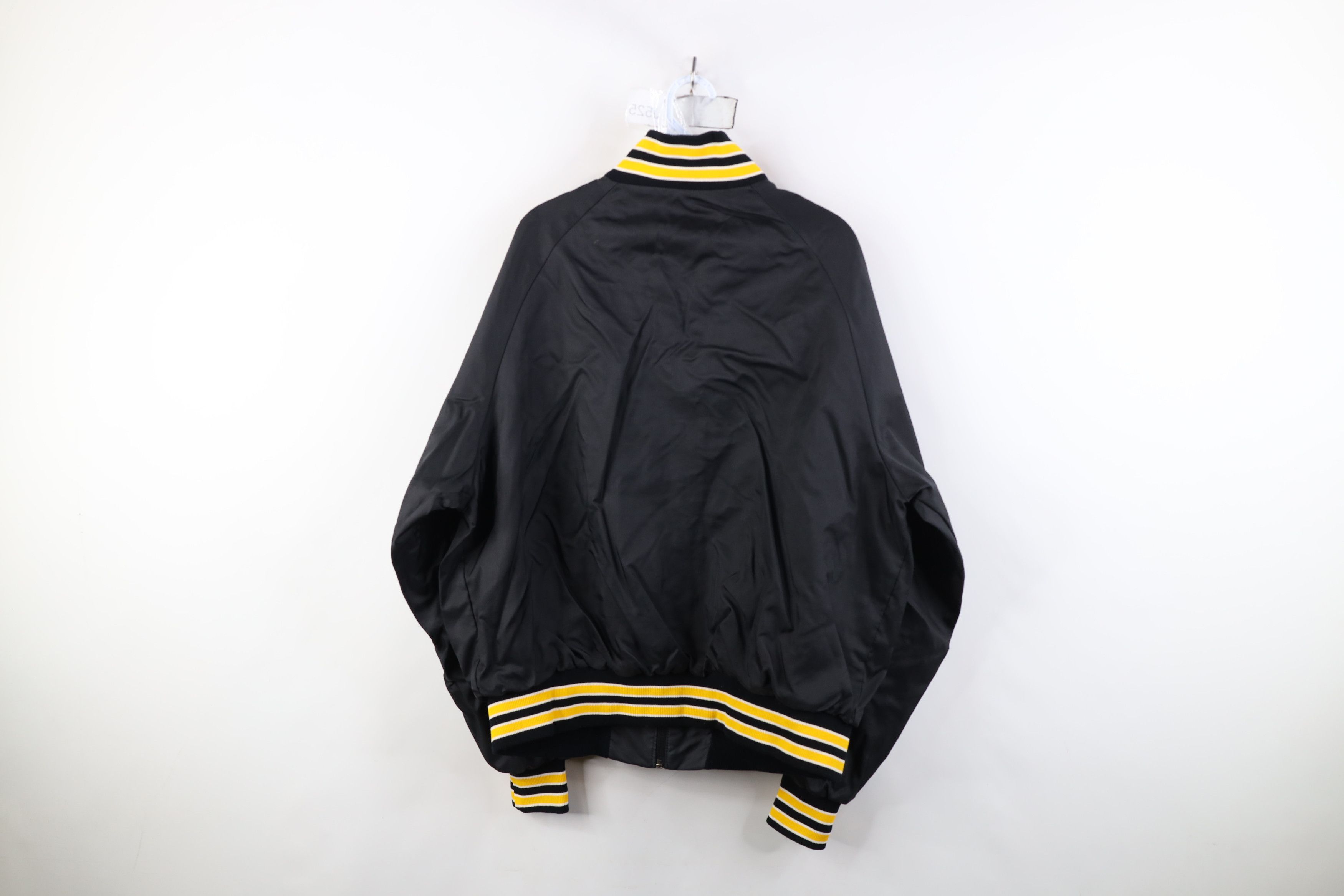 Vintage Vintage 80s 90s Streetwear Lined Satin Bomber Jacket Striped Size US XL / EU 56 / 4 - 13 Thumbnail
