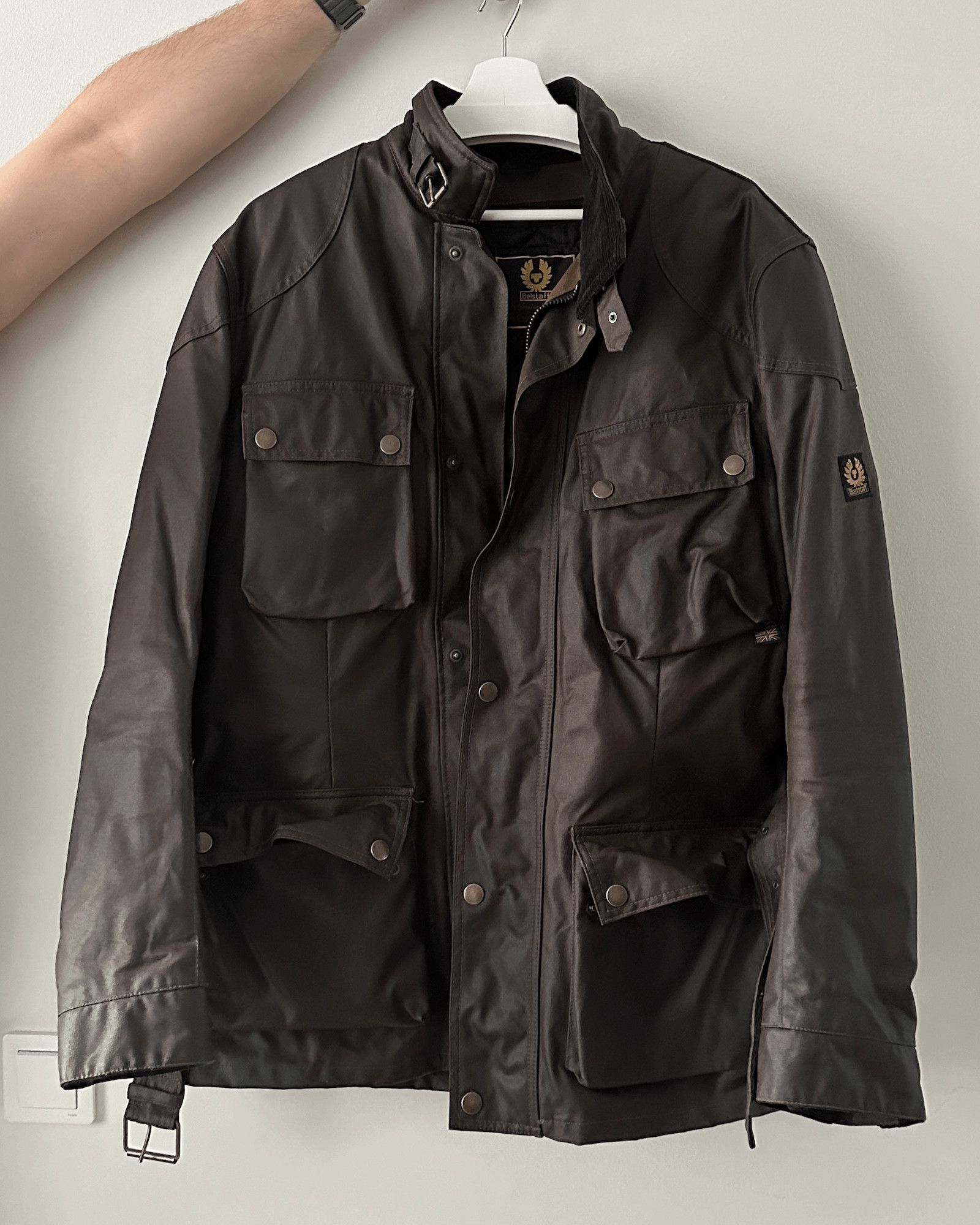 image of Belstaff Trialmaster Jacket in Brown, Men's (Size XL)