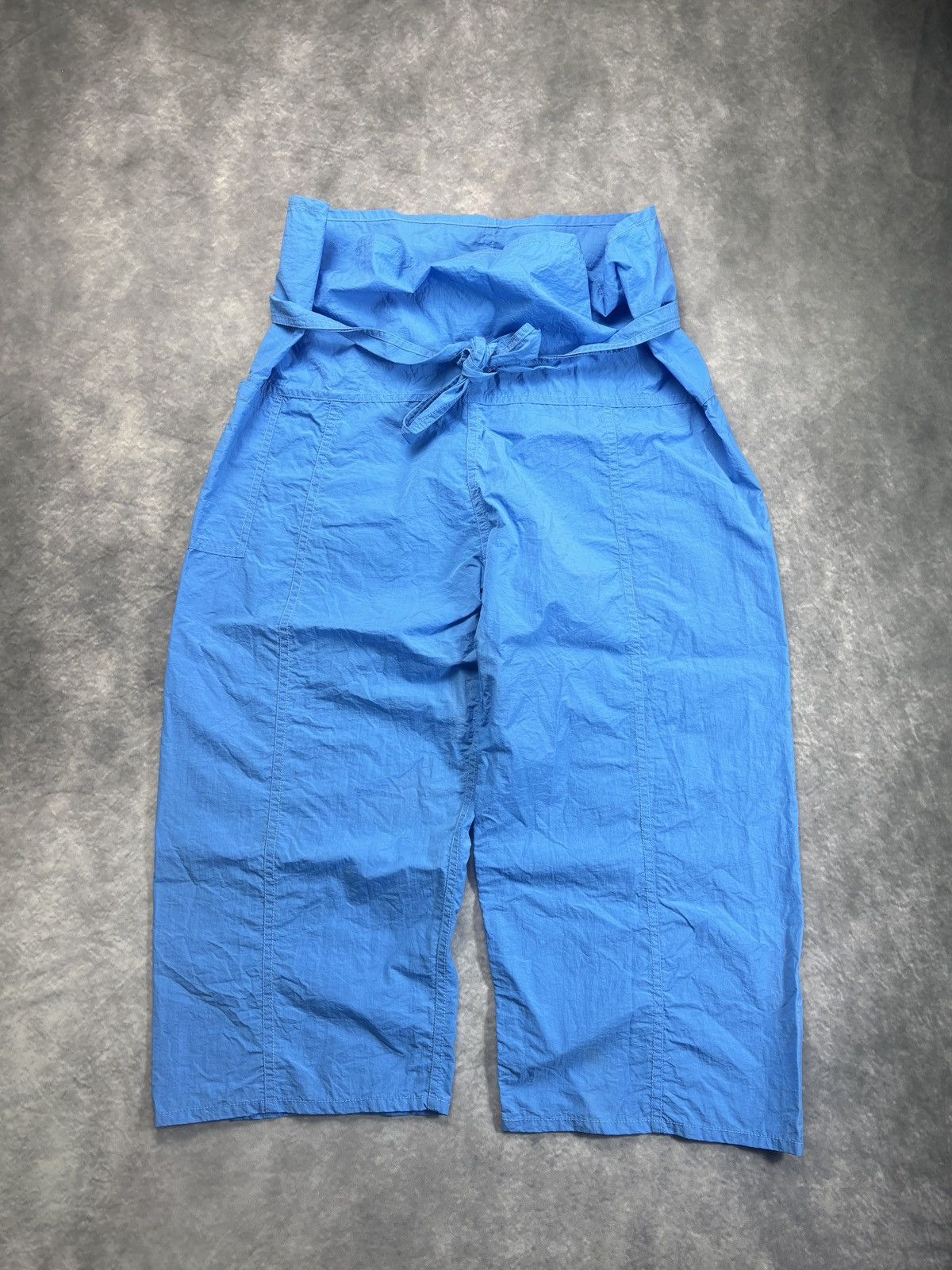 MC2 Saint Barth × Other × Vintage Vintage Cropped Pants Crinkle Nylon Tie Waist Beach Capris Size US 32 / EU 48 - 1 Thumbnail