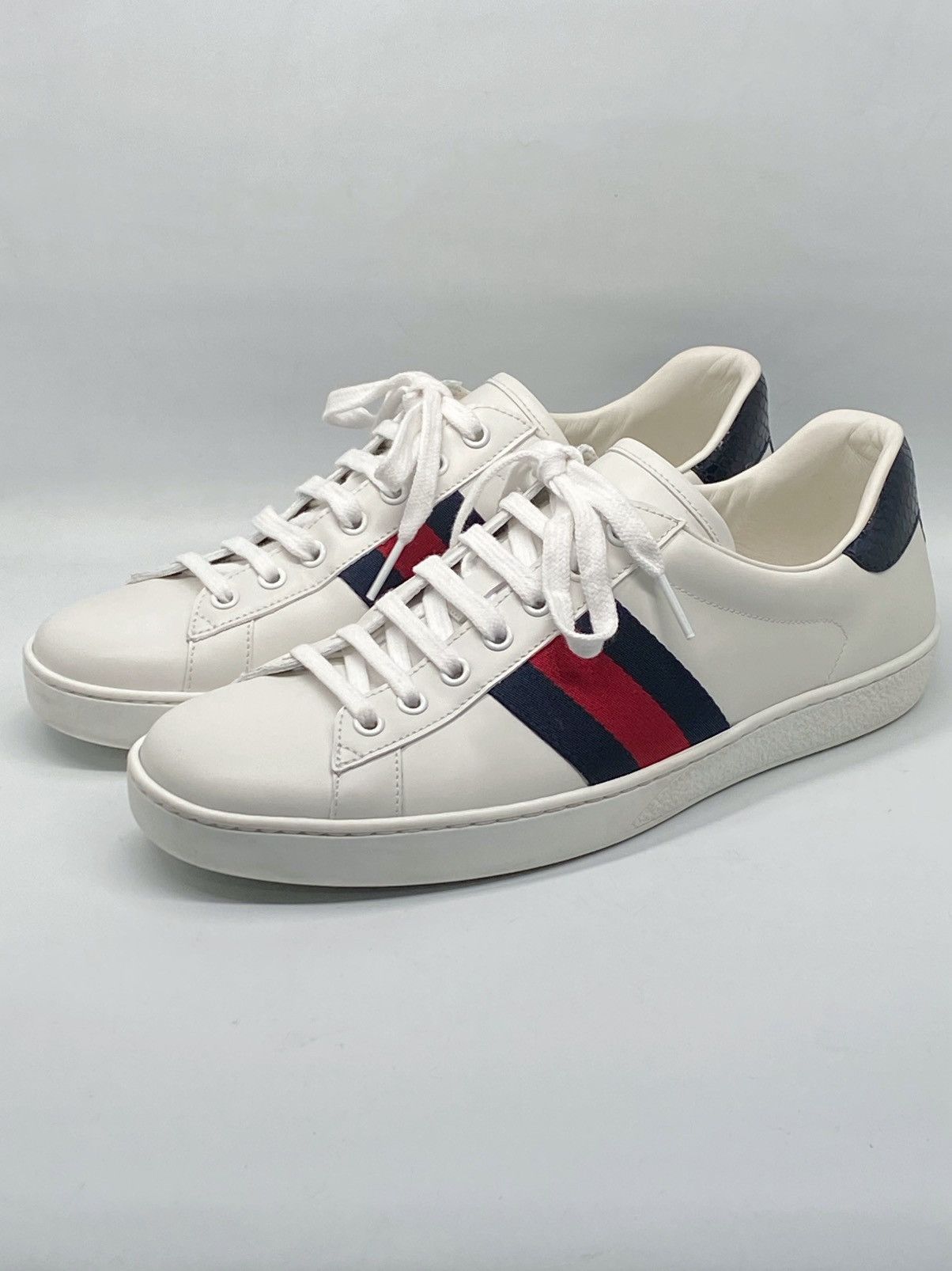Gucci Gucci New Ace Leather Sneakers size 8.5/us size 9.5 Size US 9.5 / EU 42-43 - 1 Thumbnail